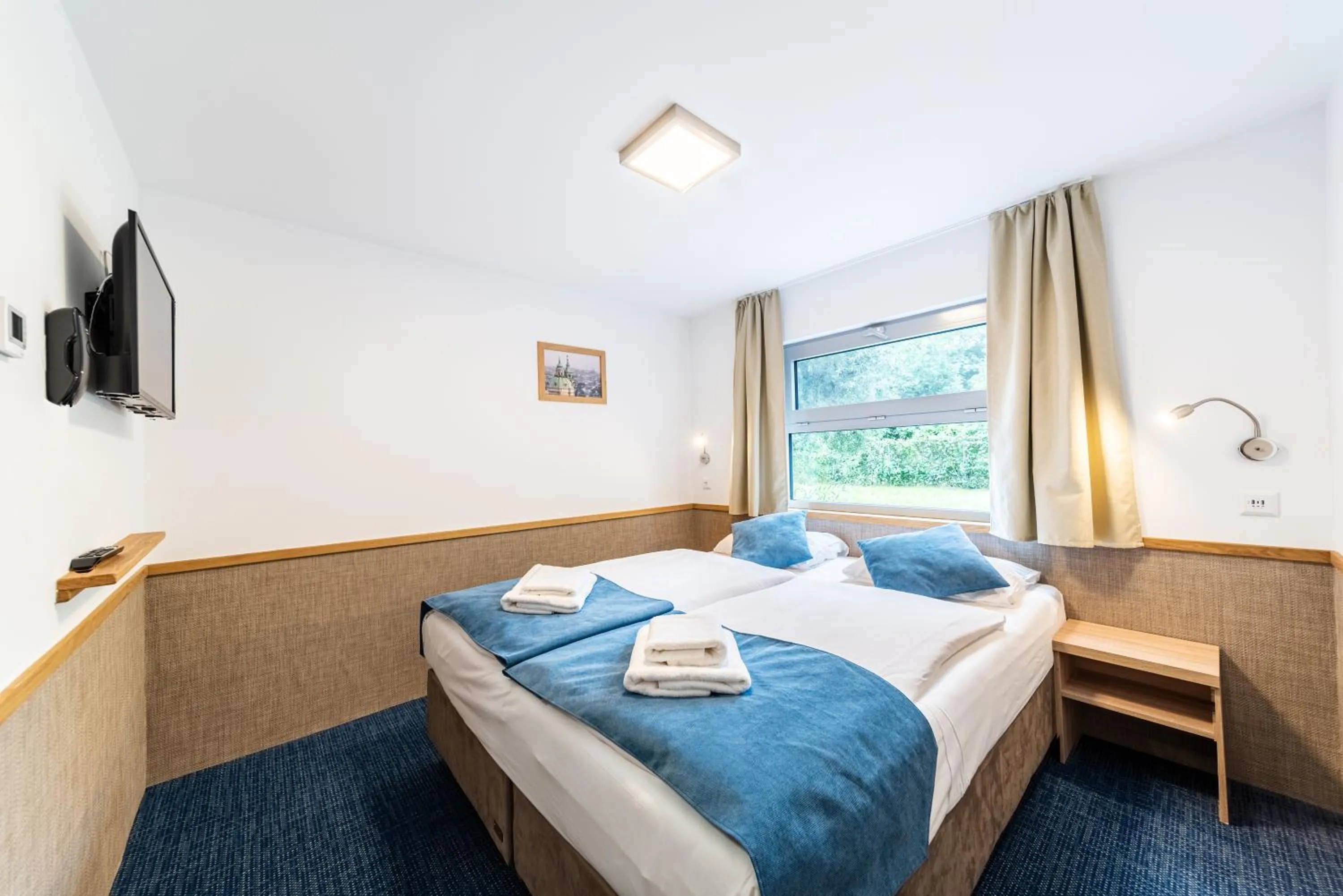 Deluxe Double or Twin Room with River View in Botel Racek