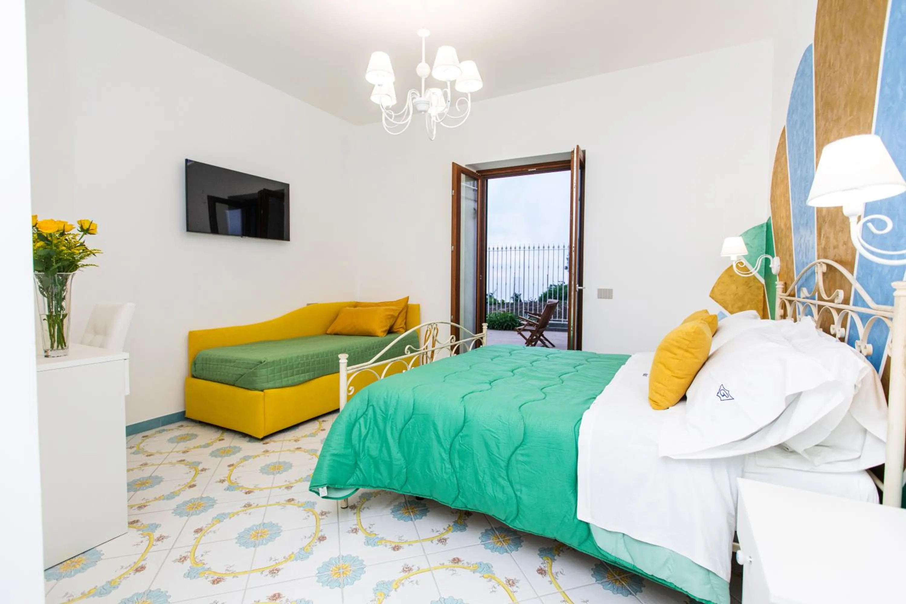 Double Room with Terrace in Panariello Palace