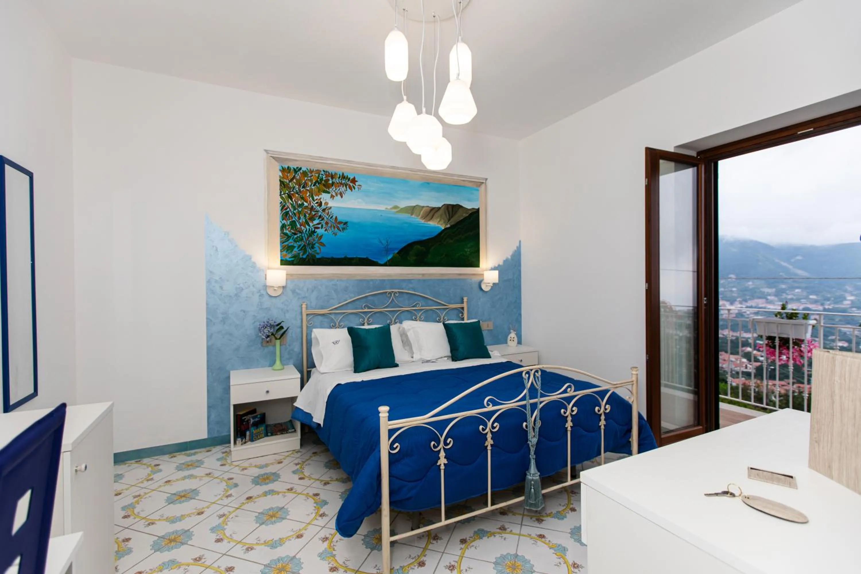 Deluxe Double Room with Balcony and Sea View in Panariello Palace