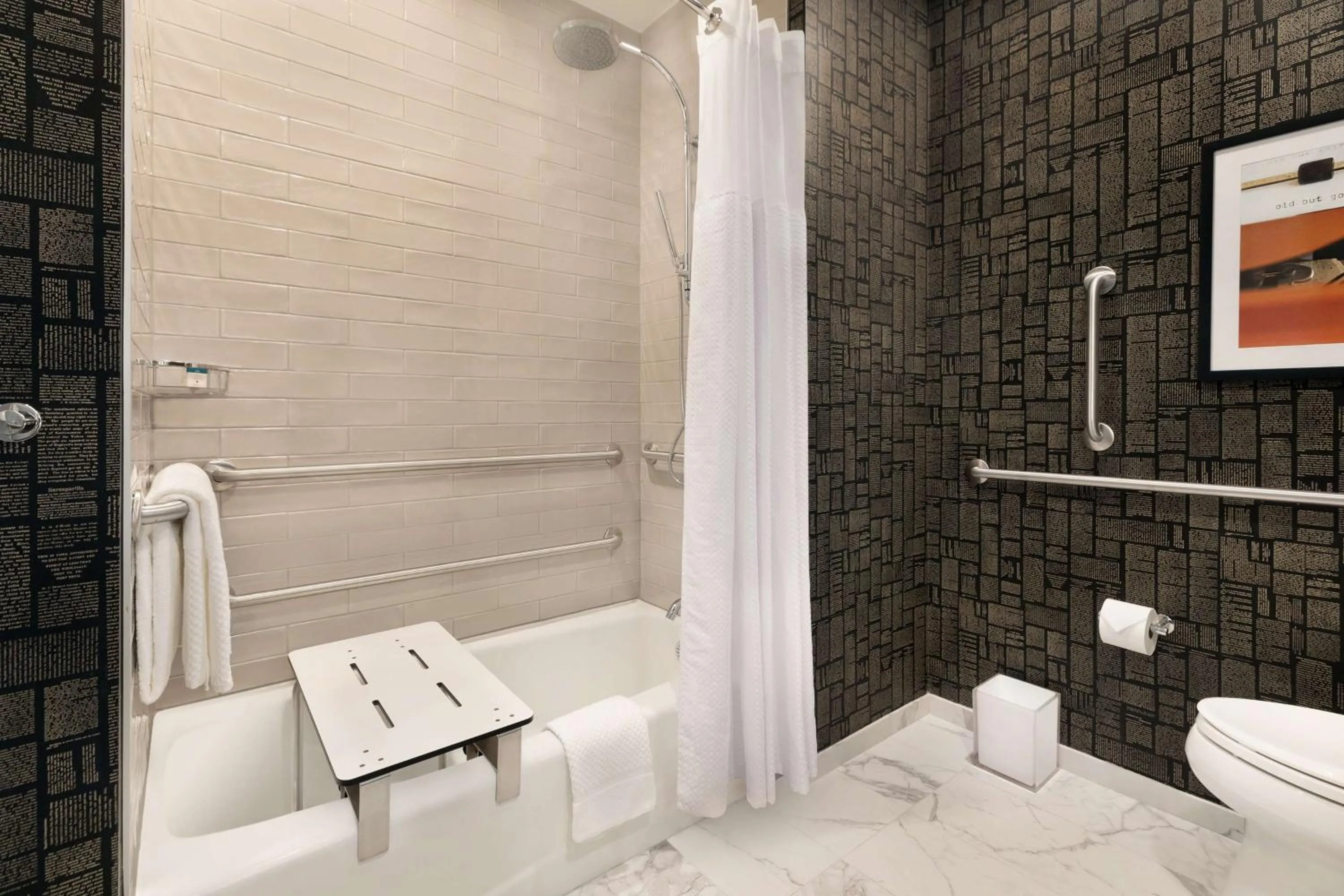 Queen Room with Two Queen Beds and Bath Tub - Mobility/Hearing Accessible in The Slate Hotel Denver Downtown, Tapestry by Hilton