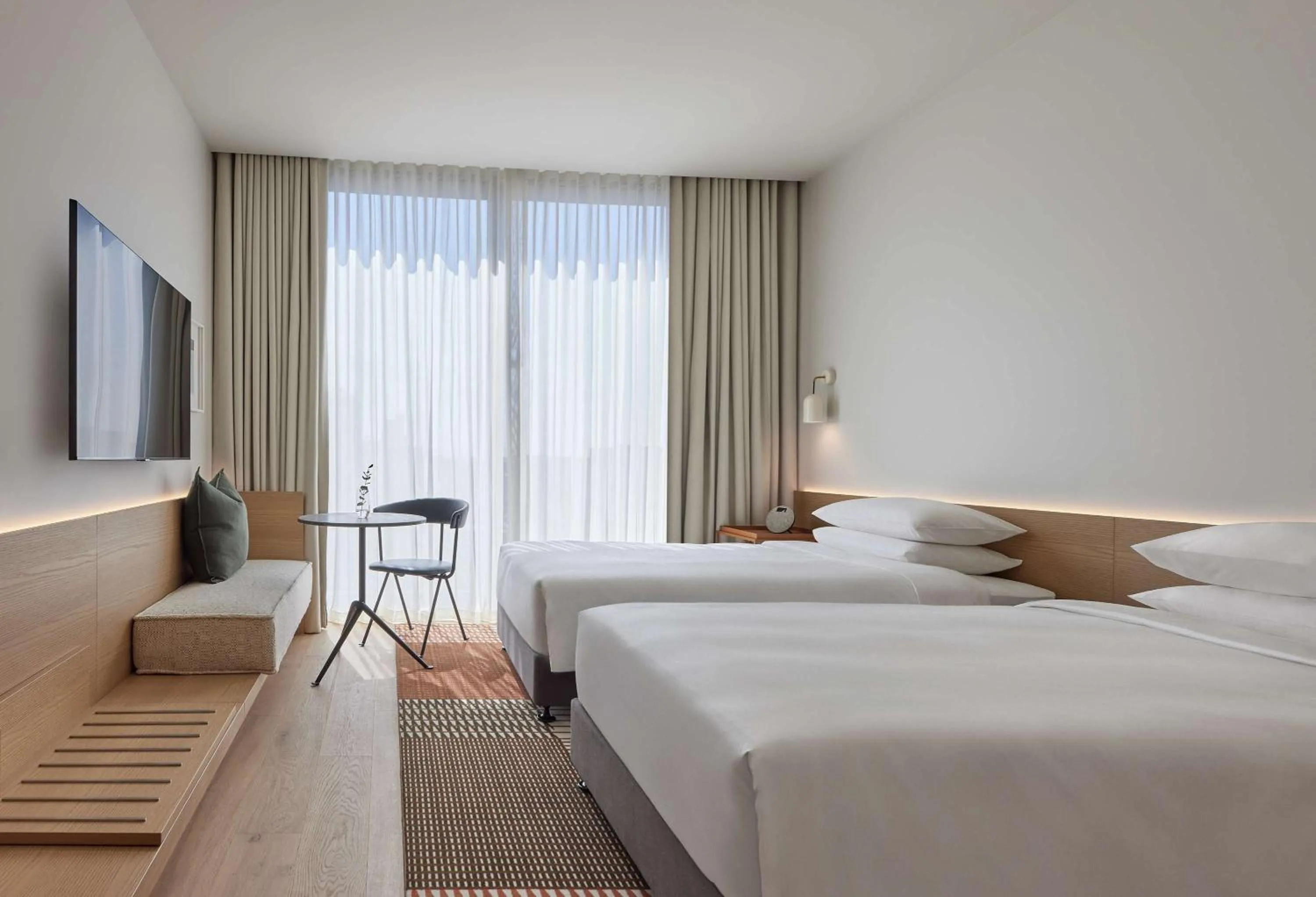 Twin Room with City View in Hyatt Centric Melbourne