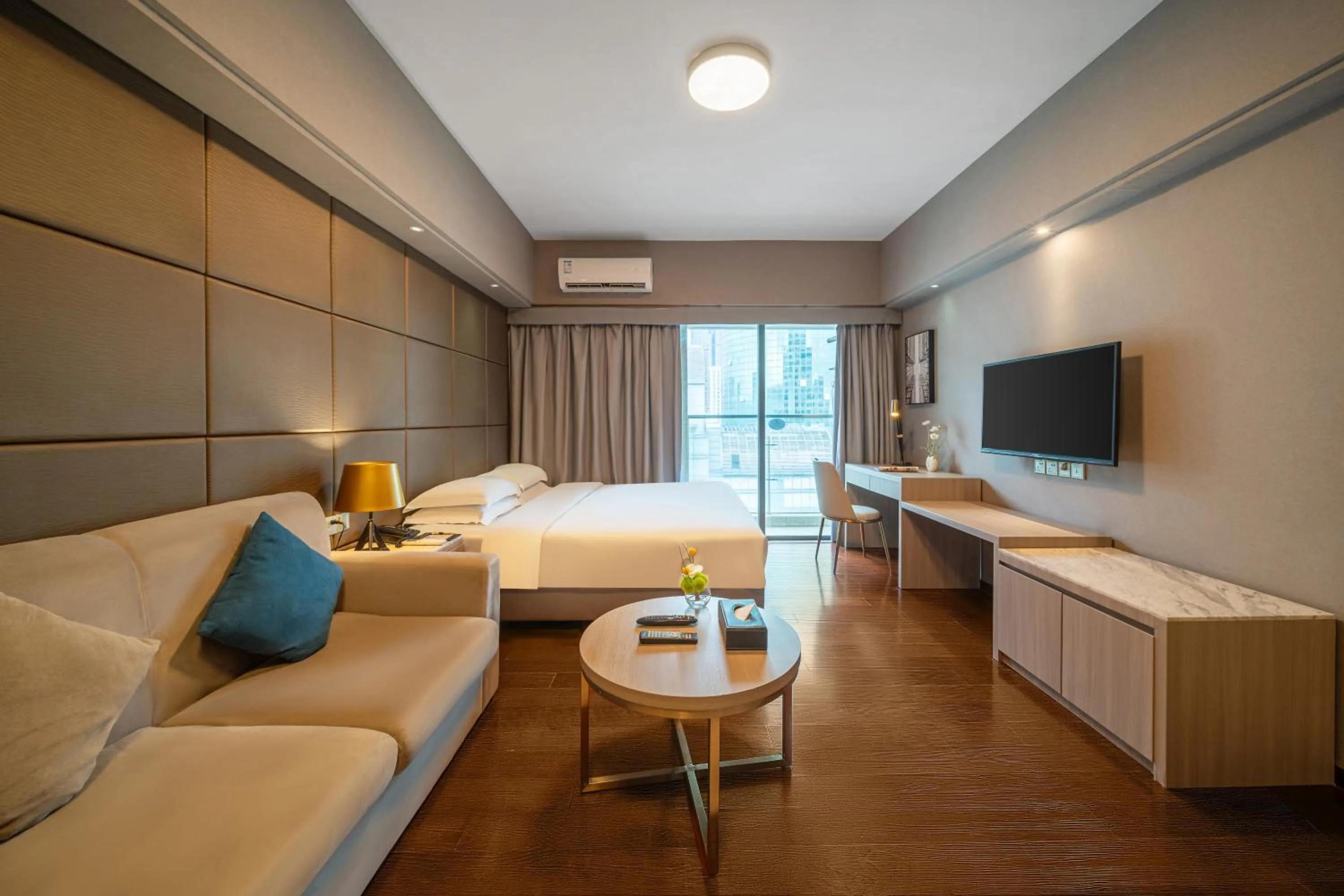 Deluxe Double Room in Foshan Poltton International Serviced Apartment-Canton fair free shuttle bus
