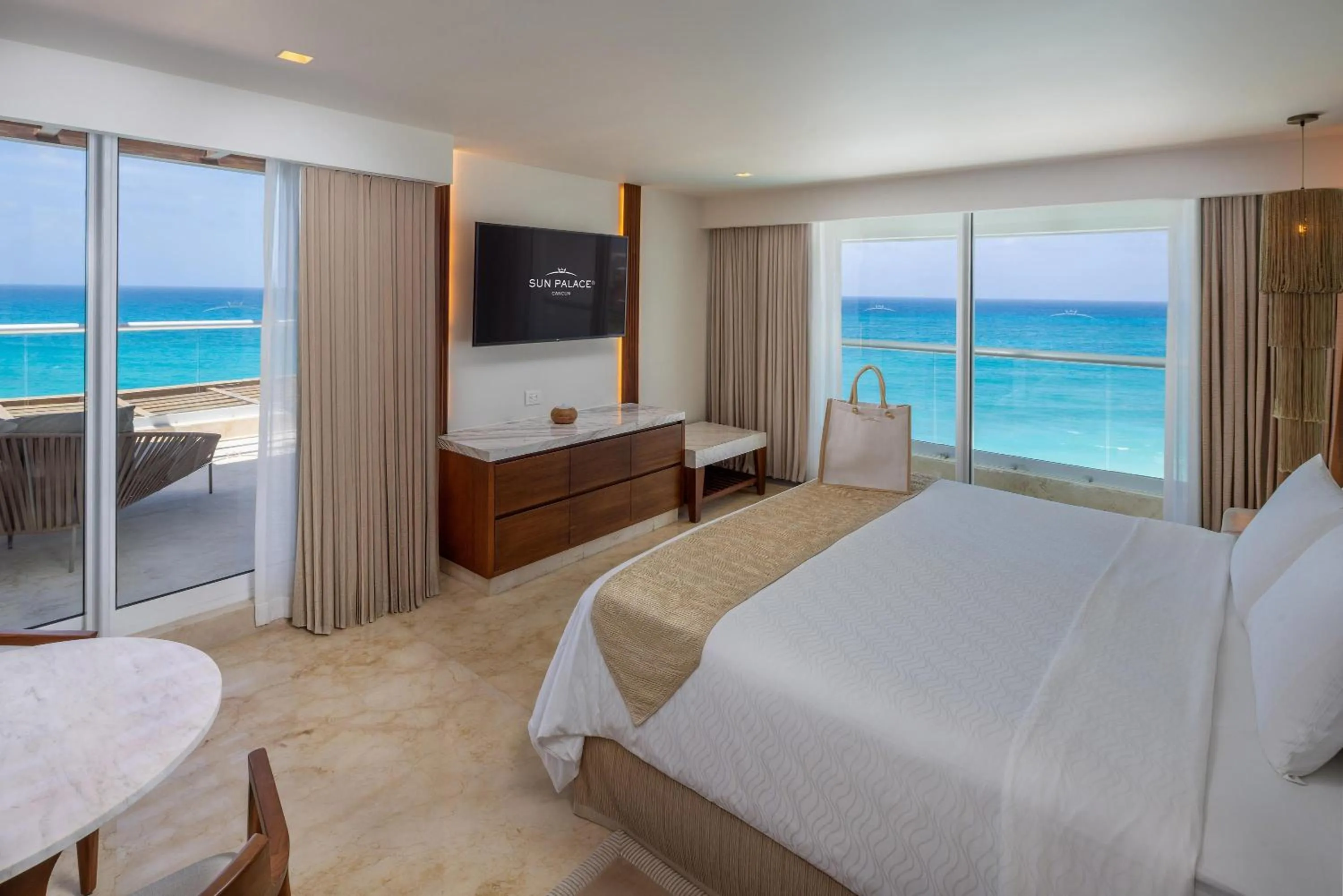 Superior Two Bedroom Presidential Suite Ocean View - King Size Bed in Sun Palace - All Inclusive Adults Only