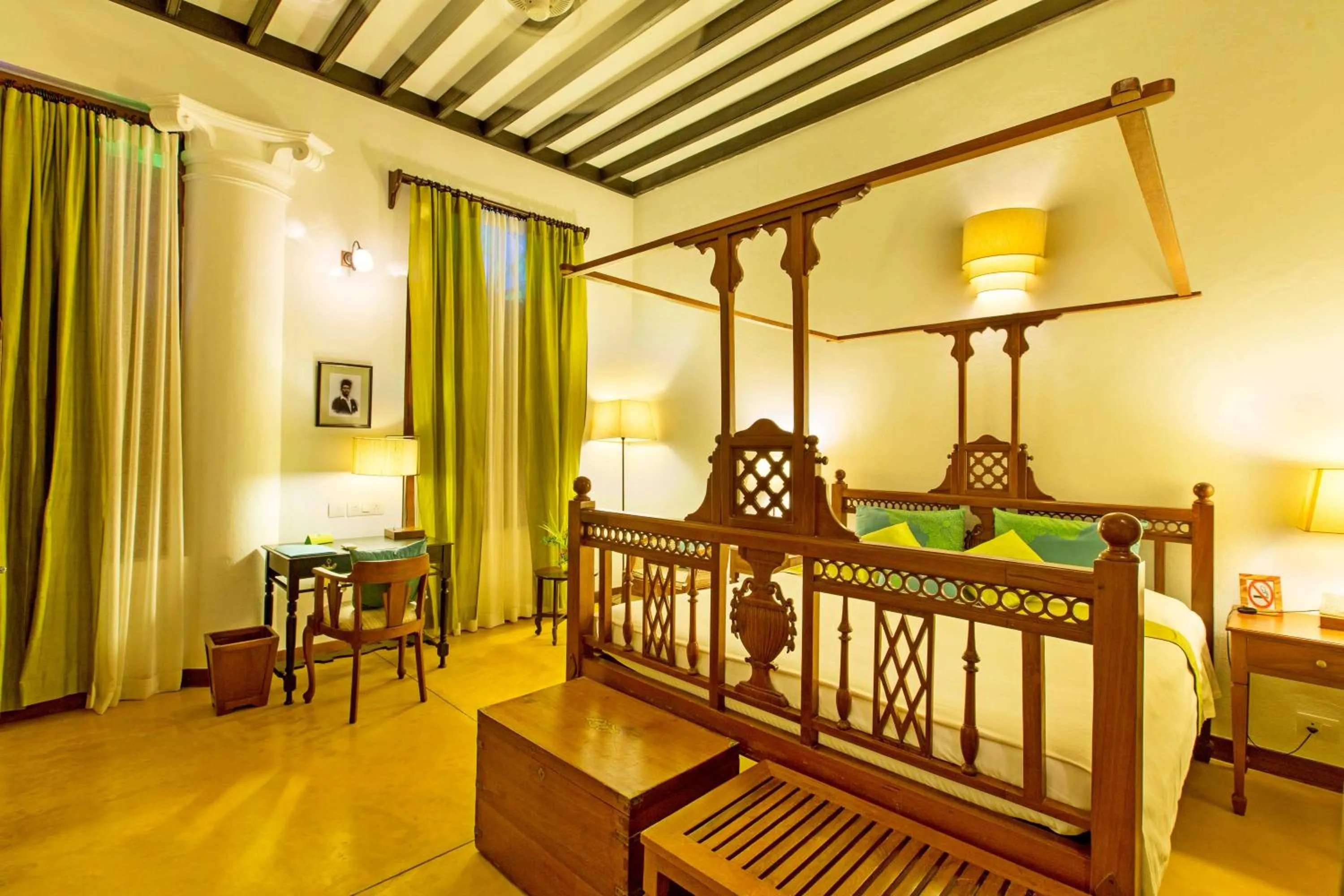 Deluxe Room with Four Poster Bed in Maison Perumal Pondicherry - A CGH Earth Experience