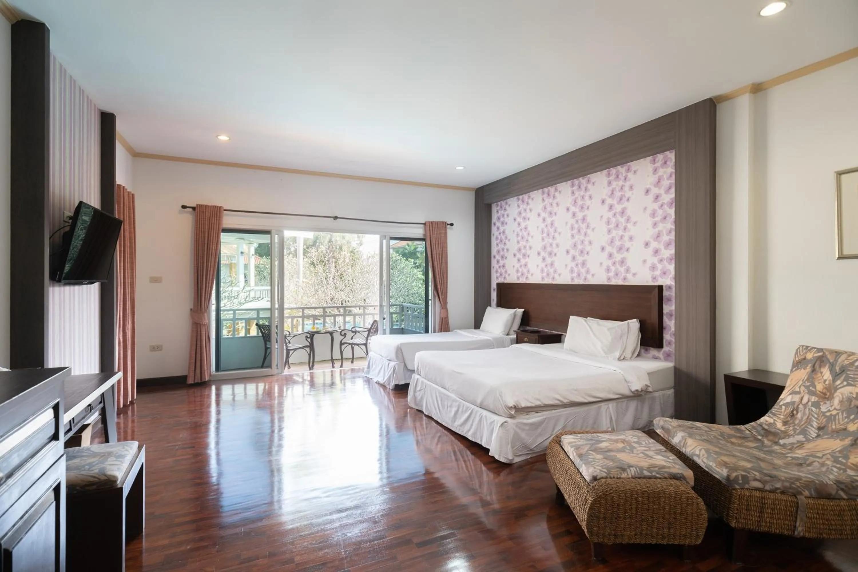 Deluxe Double or Twin Room with Pool View in Thara Cholapruek Resort