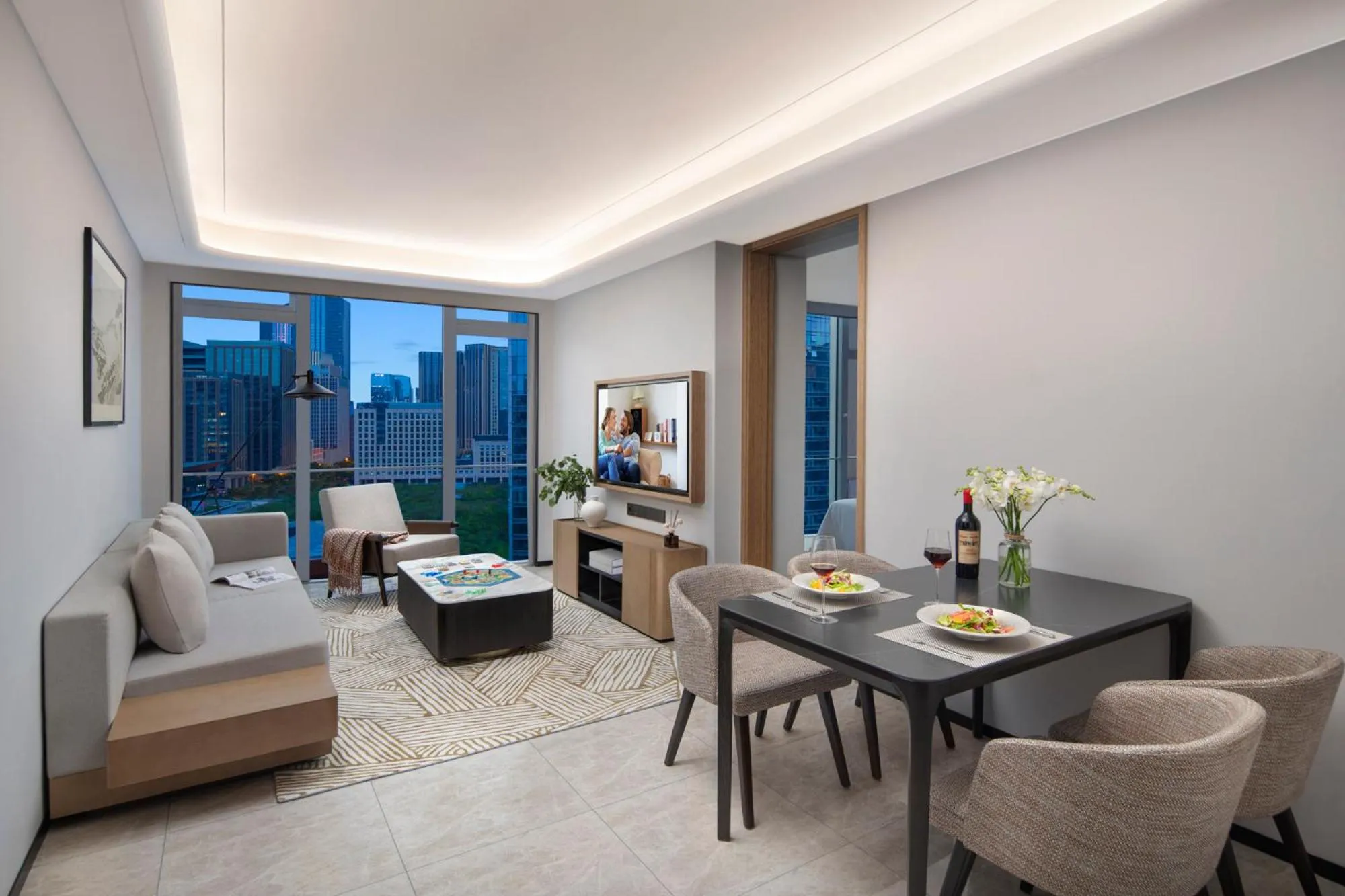 Deluxe Two-Bedroom Apartment in Somerset Gaoxin Chengdu