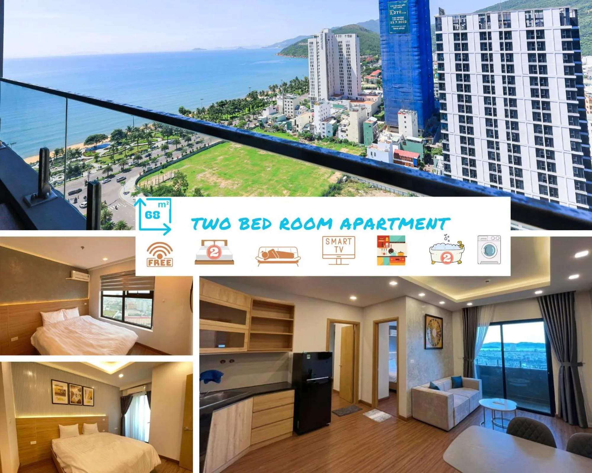 Two-Bedroom Apartment in FLC Sea Tower Quy Nhon -Tran Apartment
