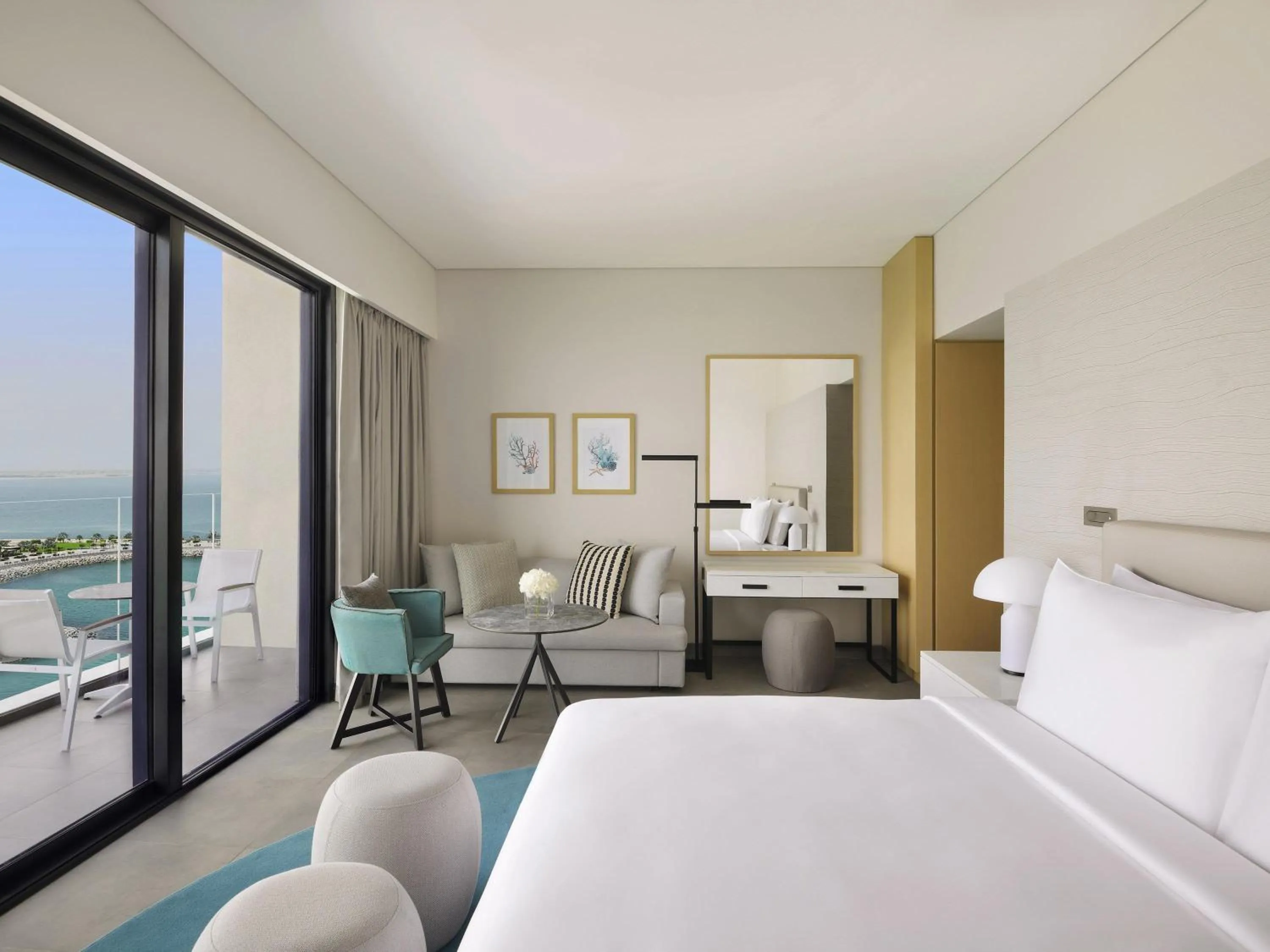 Deluxe Island King Room with Sea View in Mövenpick Resort Al Marjan Island