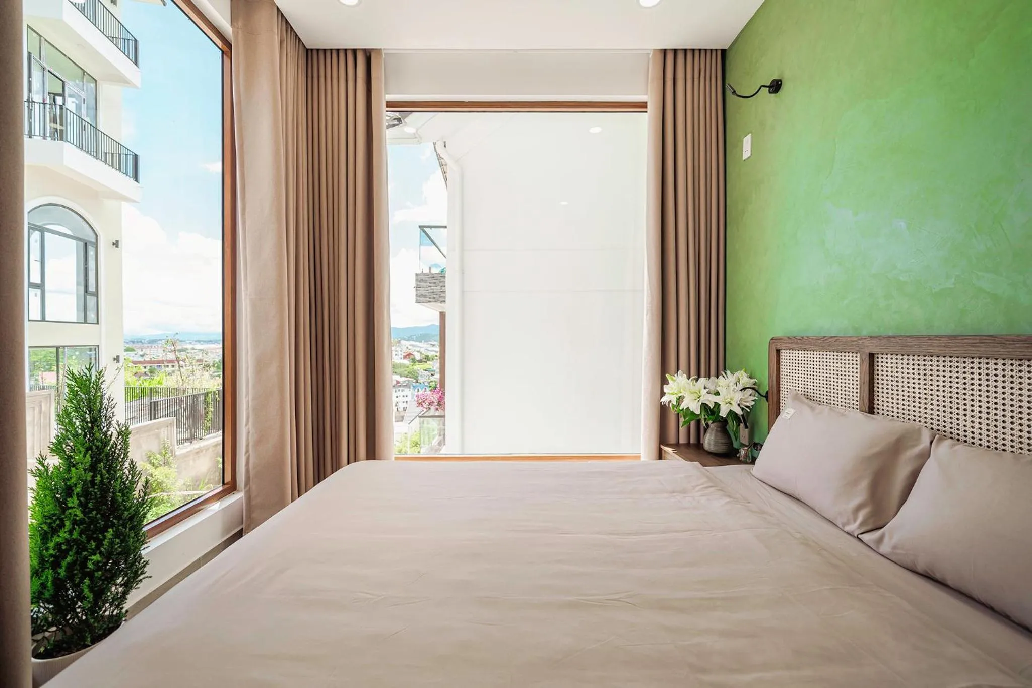 Queen Room with Garden View in Miền Sương Khói - Home & Café