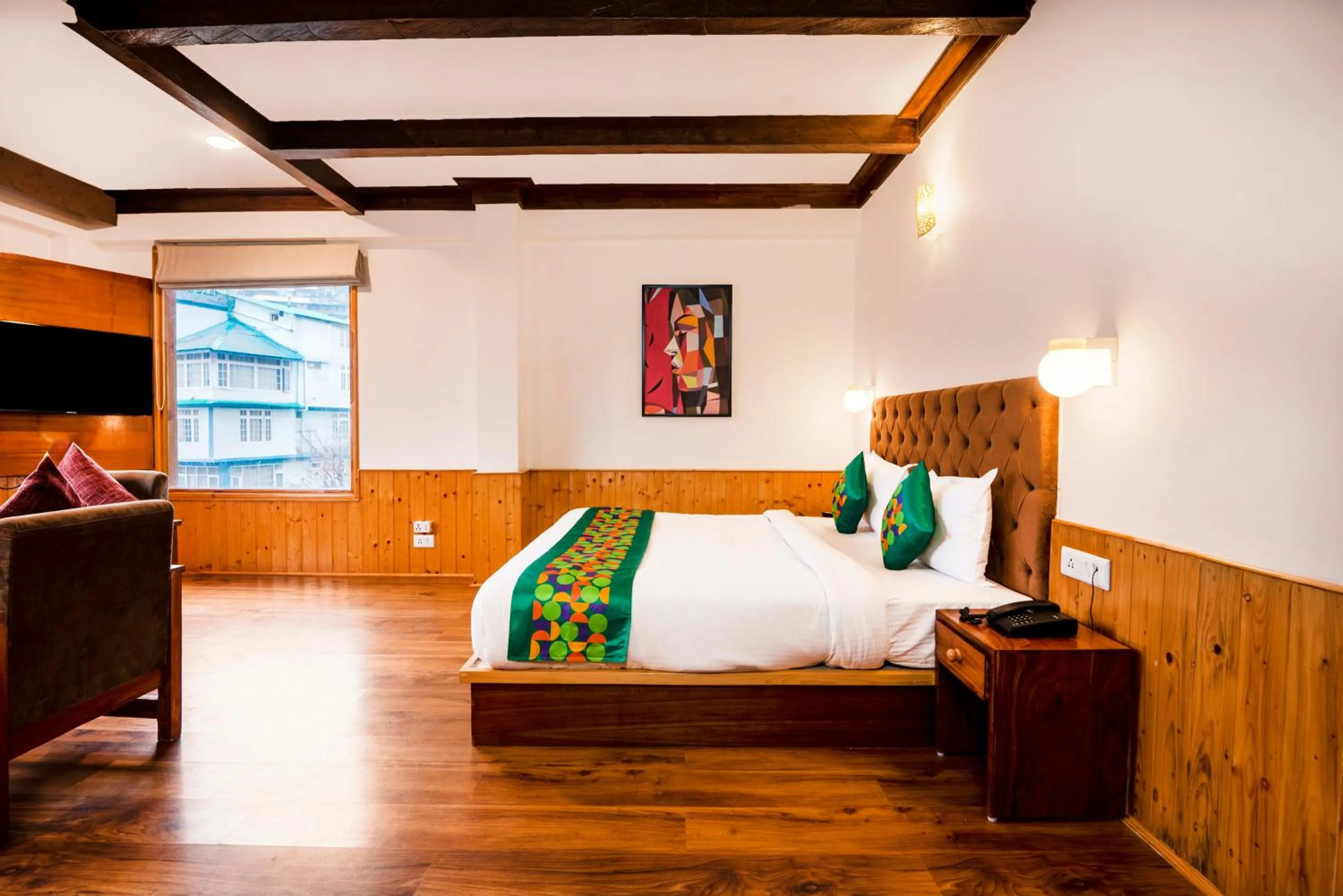 Premium Room With Mountain View in Treebo Premium Sattva With Mountain View