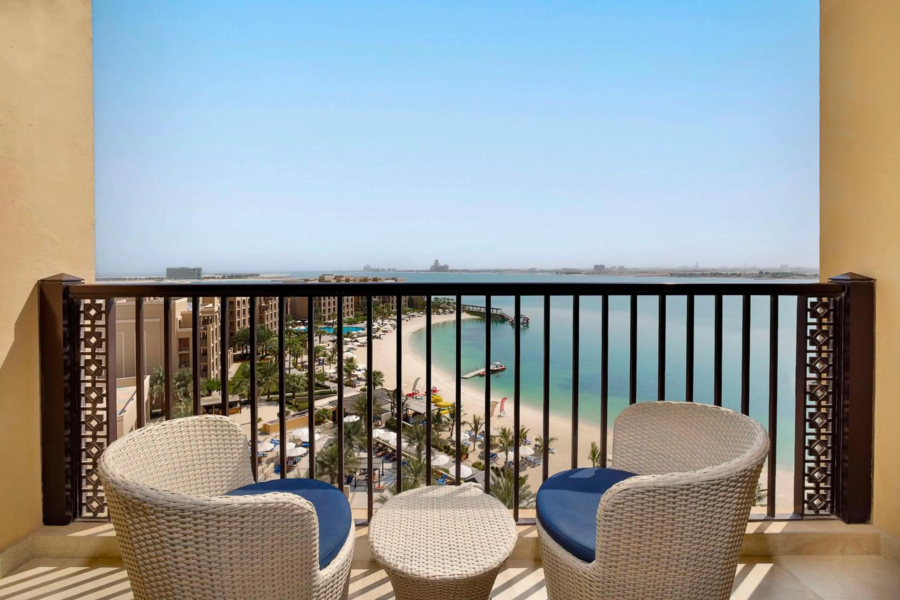 Family Guest Room with Balcony and Sea View in DoubleTree by Hilton Resort & Spa Marjan Island