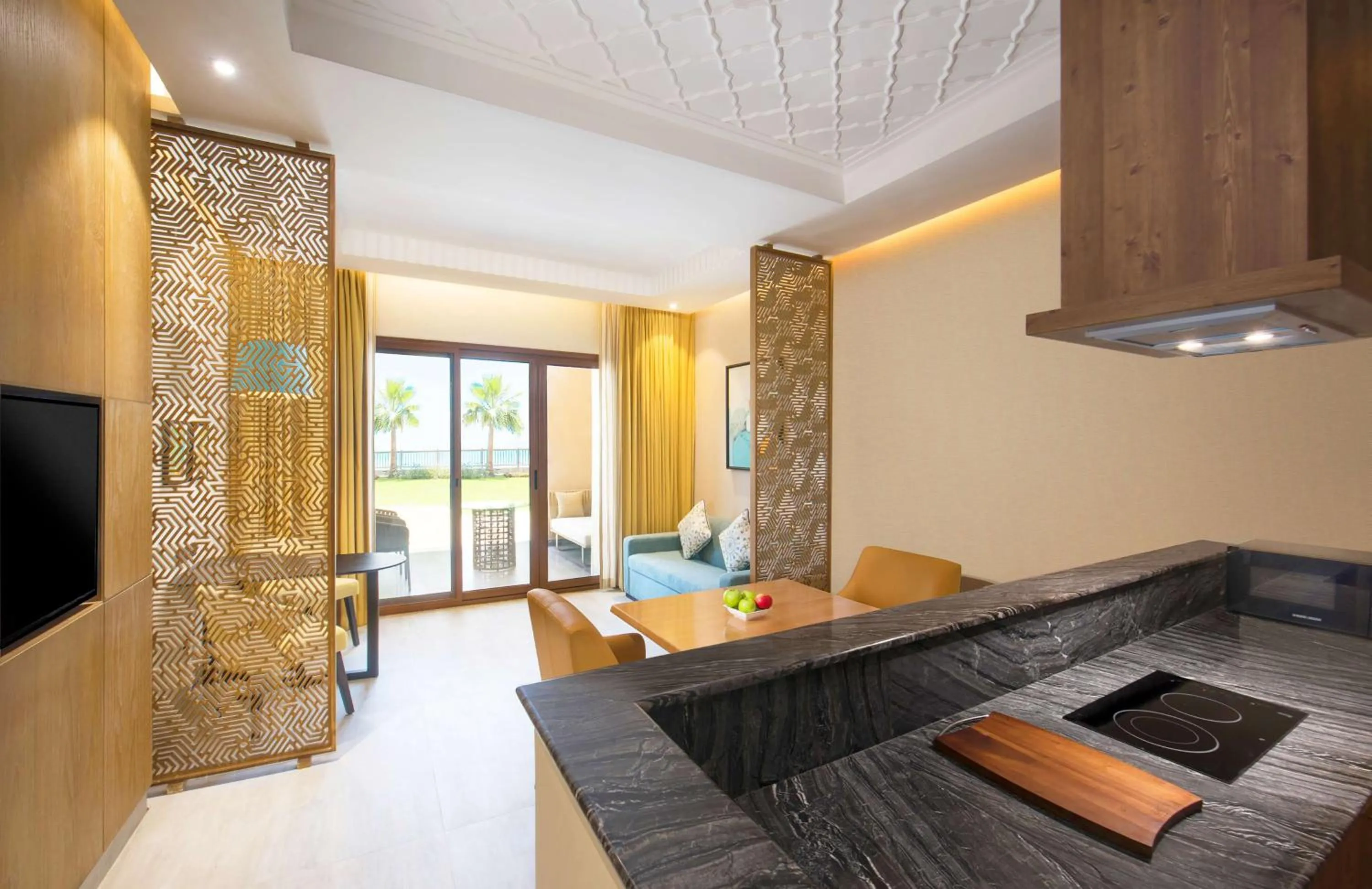 One-Bedroom Suite with Kitchenette and Sea View in DoubleTree by Hilton Resort & Spa Marjan Island