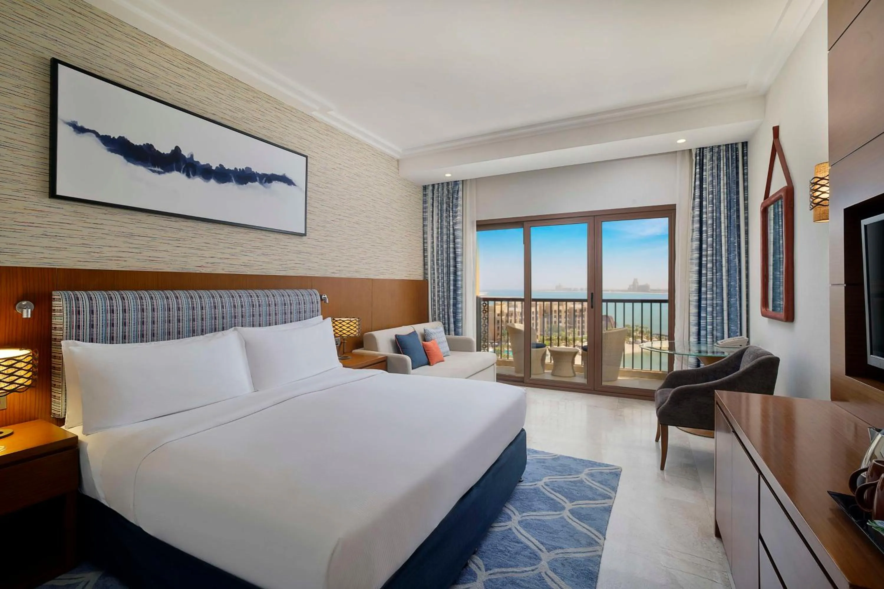 King Room with Balcony and Sea View in DoubleTree by Hilton Resort & Spa Marjan Island