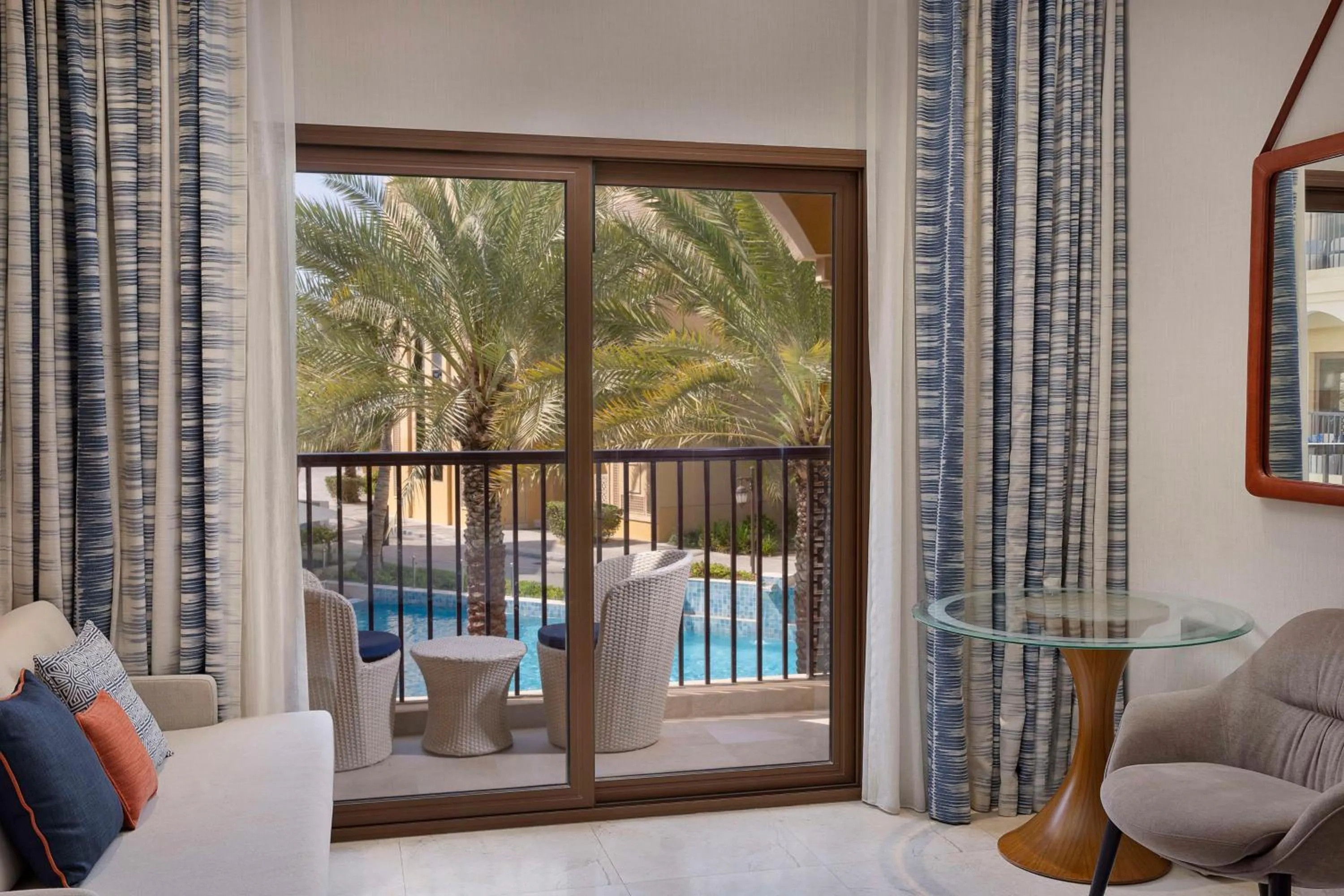 Twin Guest Room with Balcony in DoubleTree by Hilton Resort & Spa Marjan Island