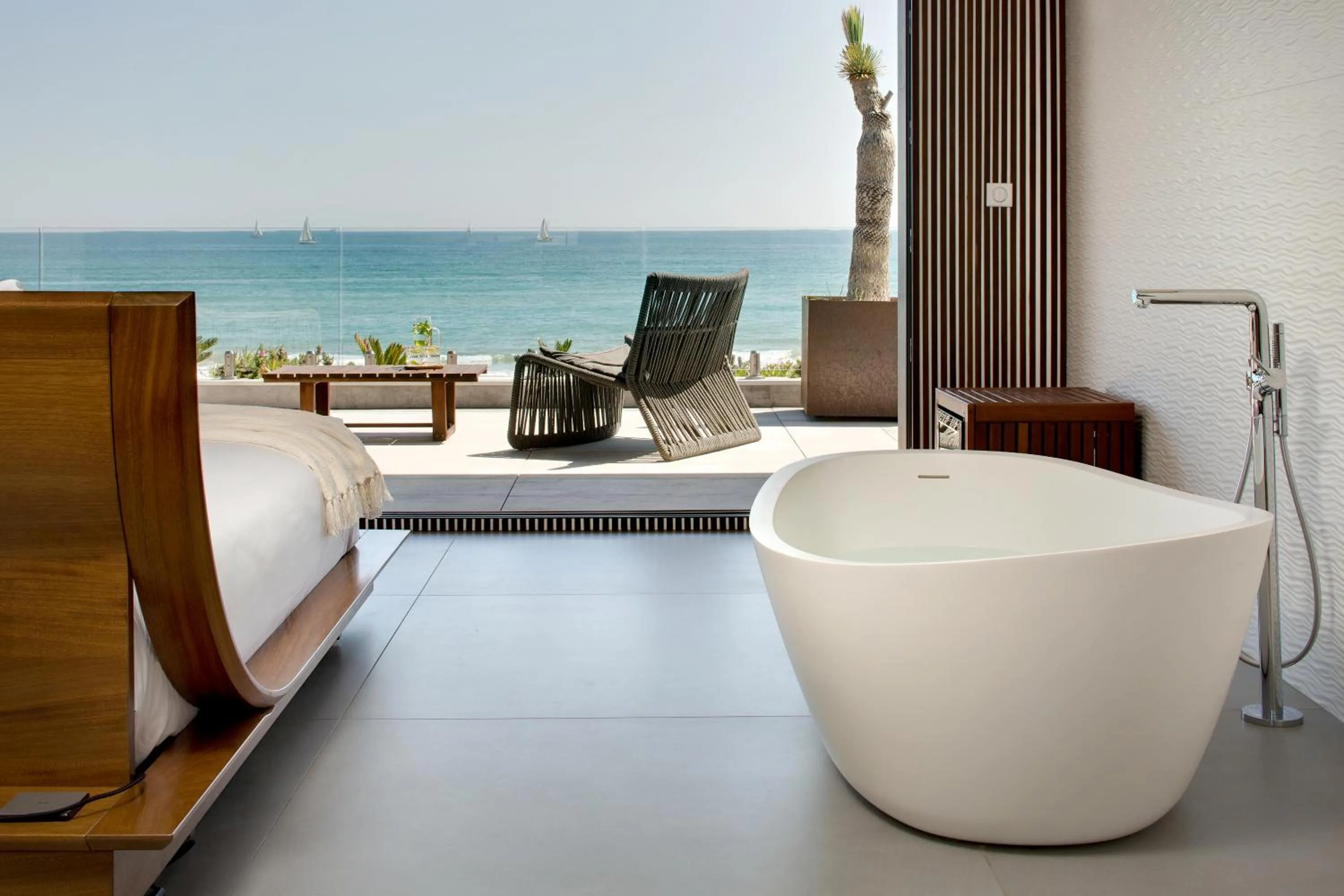 Deluxe Double Room with Sea View - single occupancy in Villa Miramar Frontignan