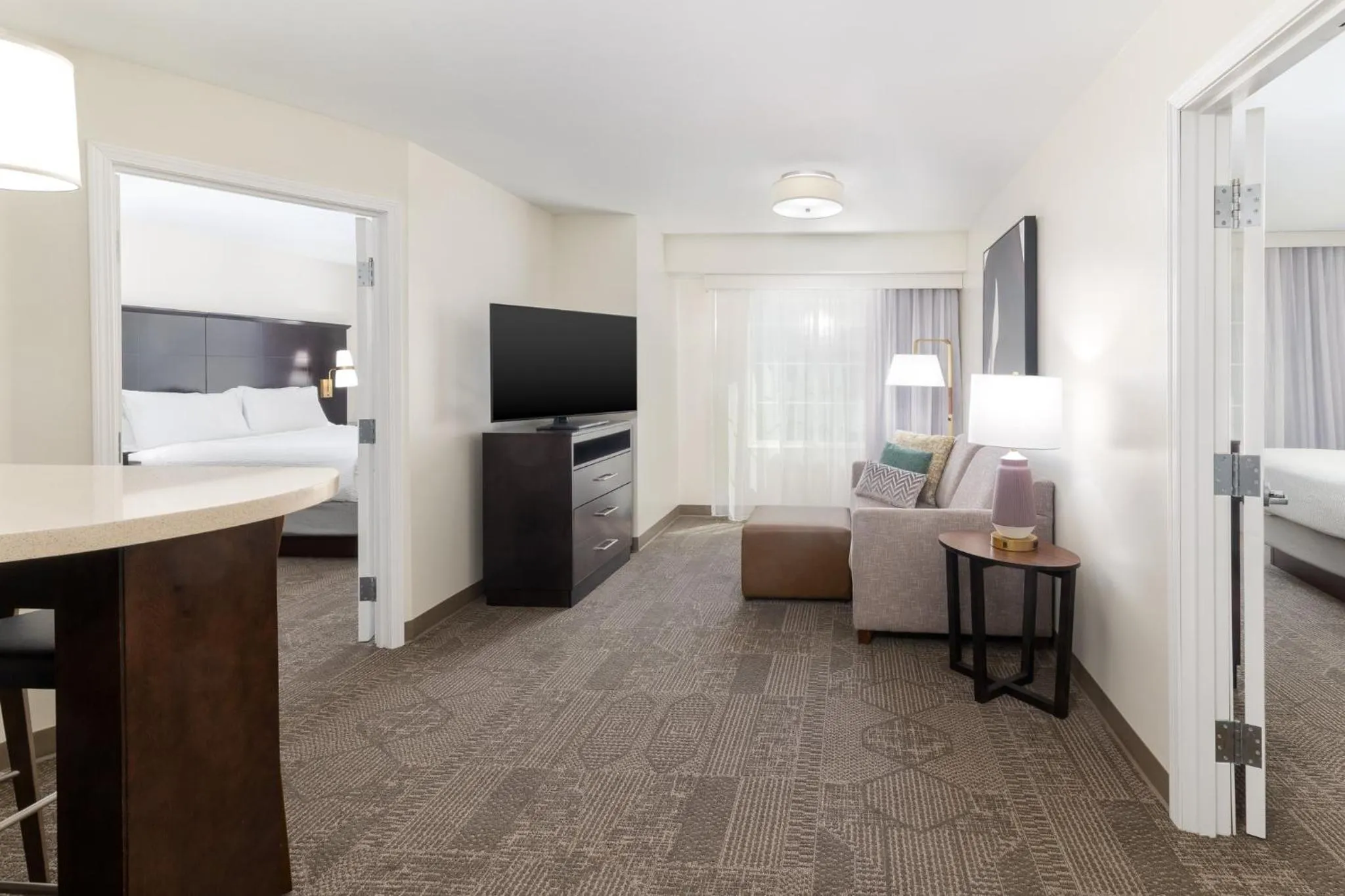 Two-Bedroom Suite with Two Bathrooms and Mobility Accessible Tub - Non-Smoking in Staybridge Suites Denver - Central Park by IHG