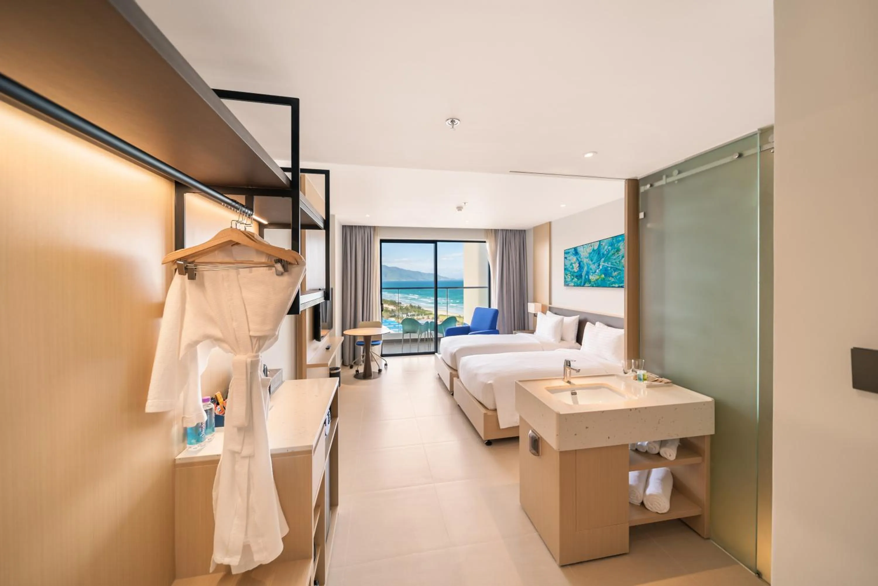 Deluxe Twin Room with Sea View in The Empyrean Cam Ranh Beach Resort