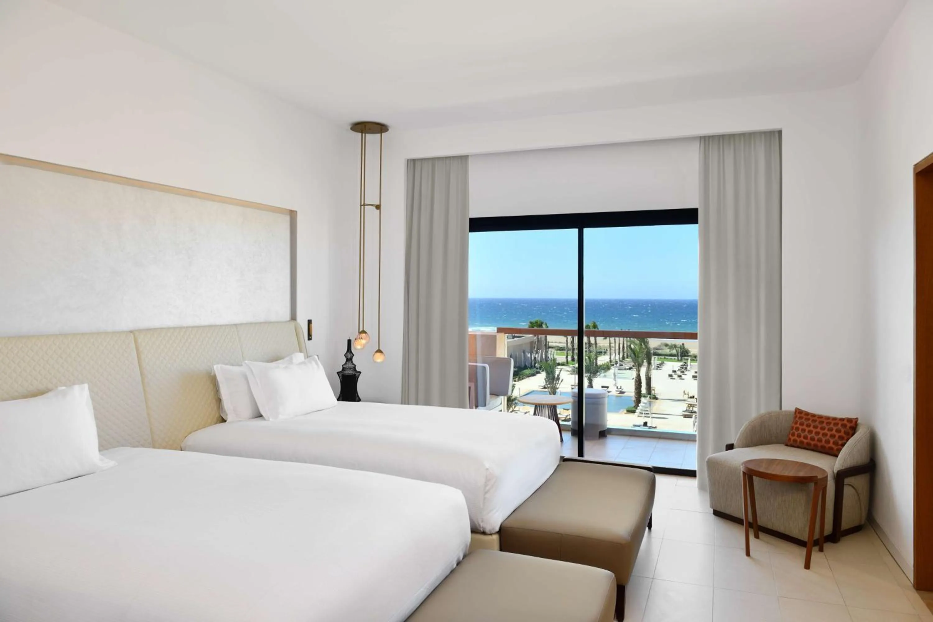 Two-Bedroom King Suite with Ocean View in Hilton Taghazout Bay Beach Resort & Spa