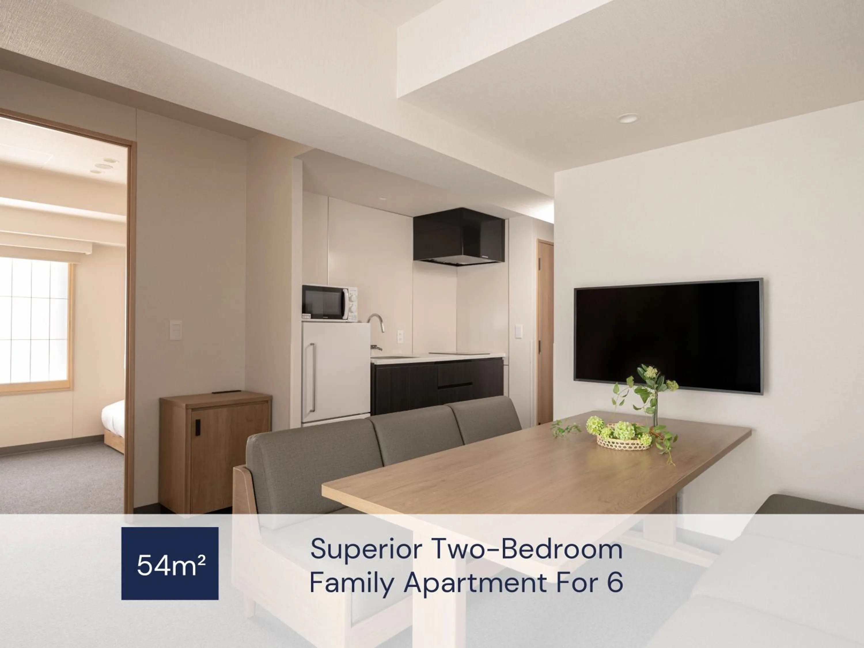 Superior Two-Bedroom Family Apartment For 6 in MIMARU Osaka Shinsaibashi North