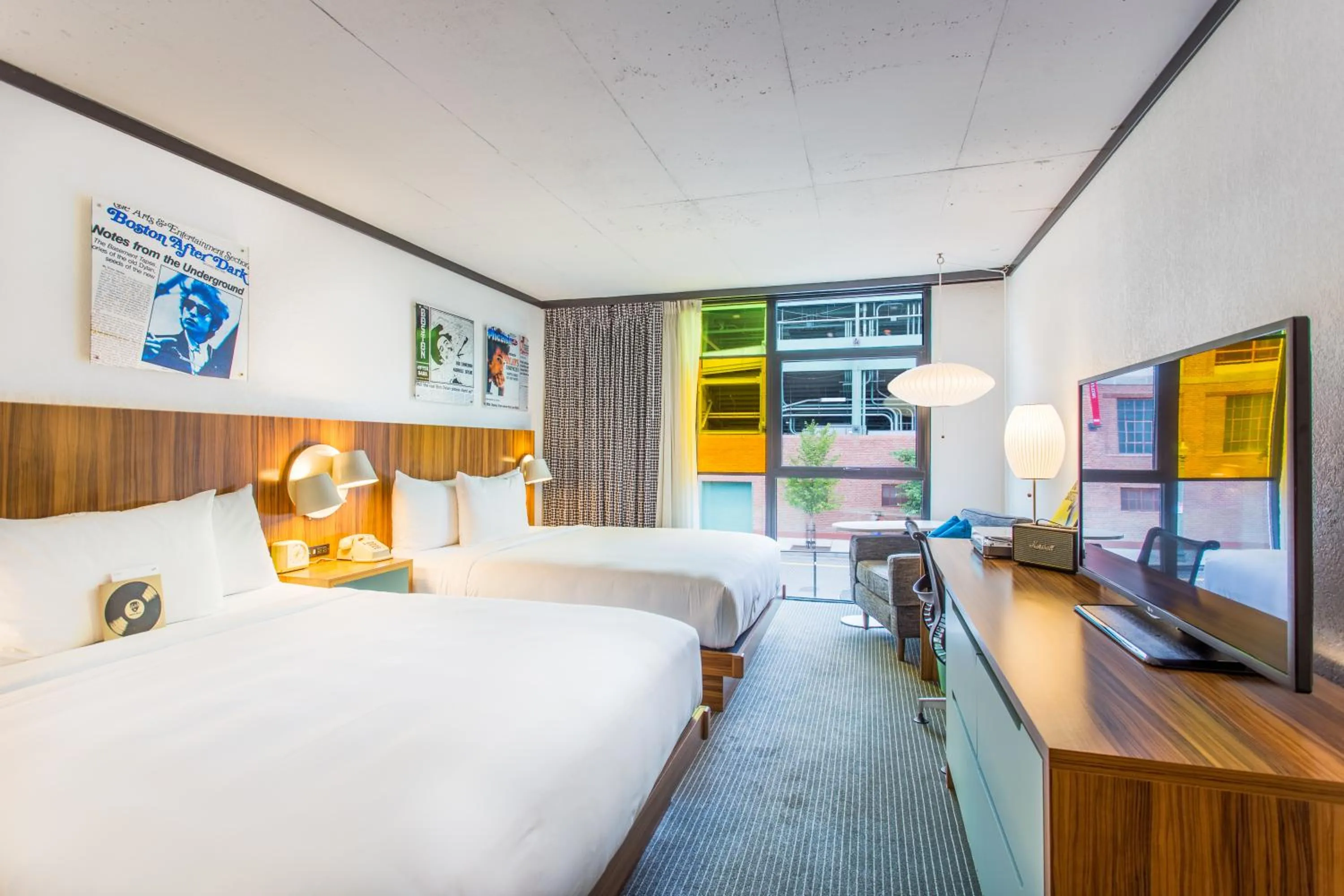 Queen Room with Two Queen Beds and Ballpark View in The Verb Hotel