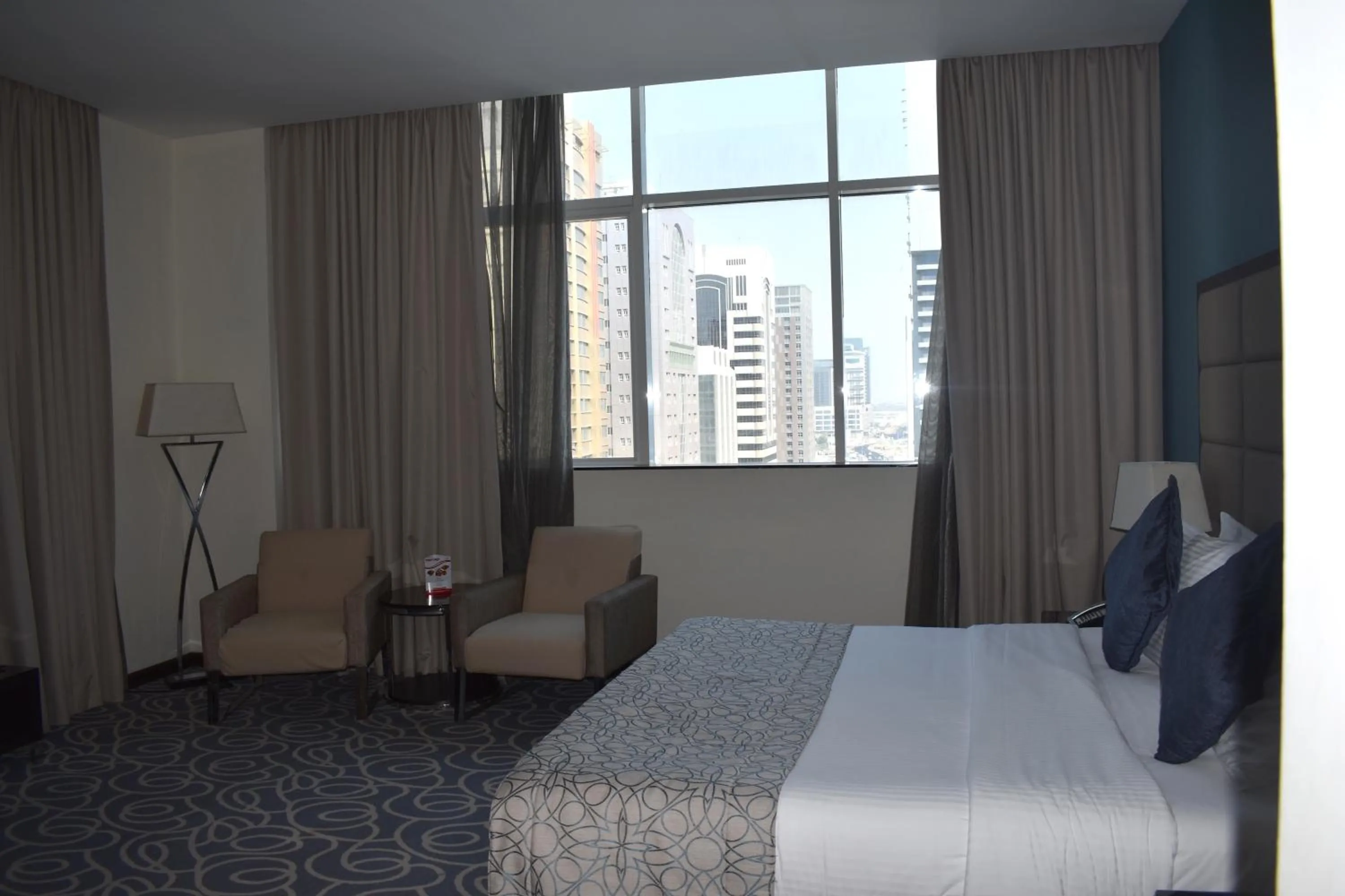 Deluxe King Room with City View in Ramada Abu Dhabi Corniche