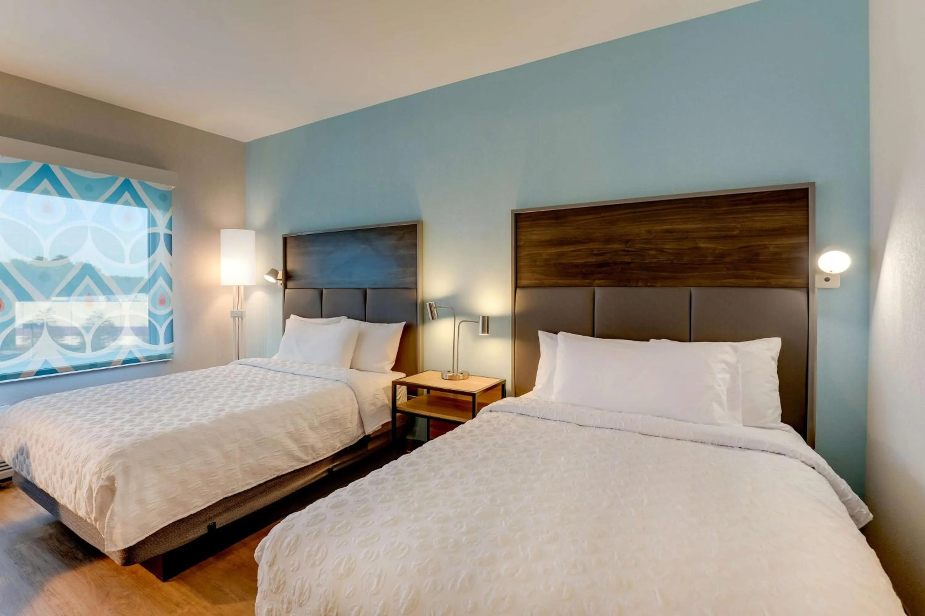 Queen Room with Two Queen Beds and Walk-In Shower in Tru By Hilton Smithfield I-95