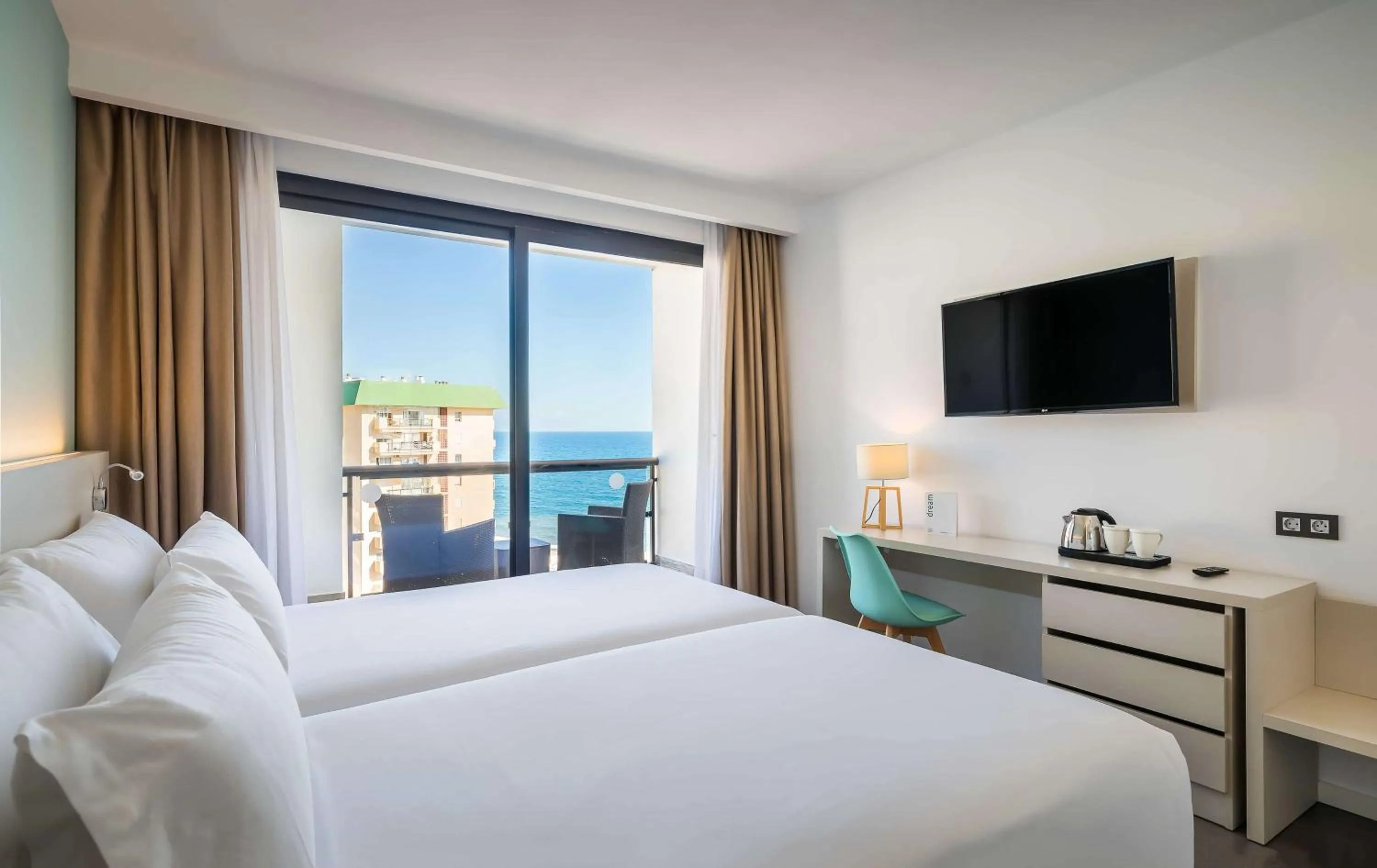 Deluxe Double or Twin Room Terrace with Sea Side View in Occidental Fuengirola