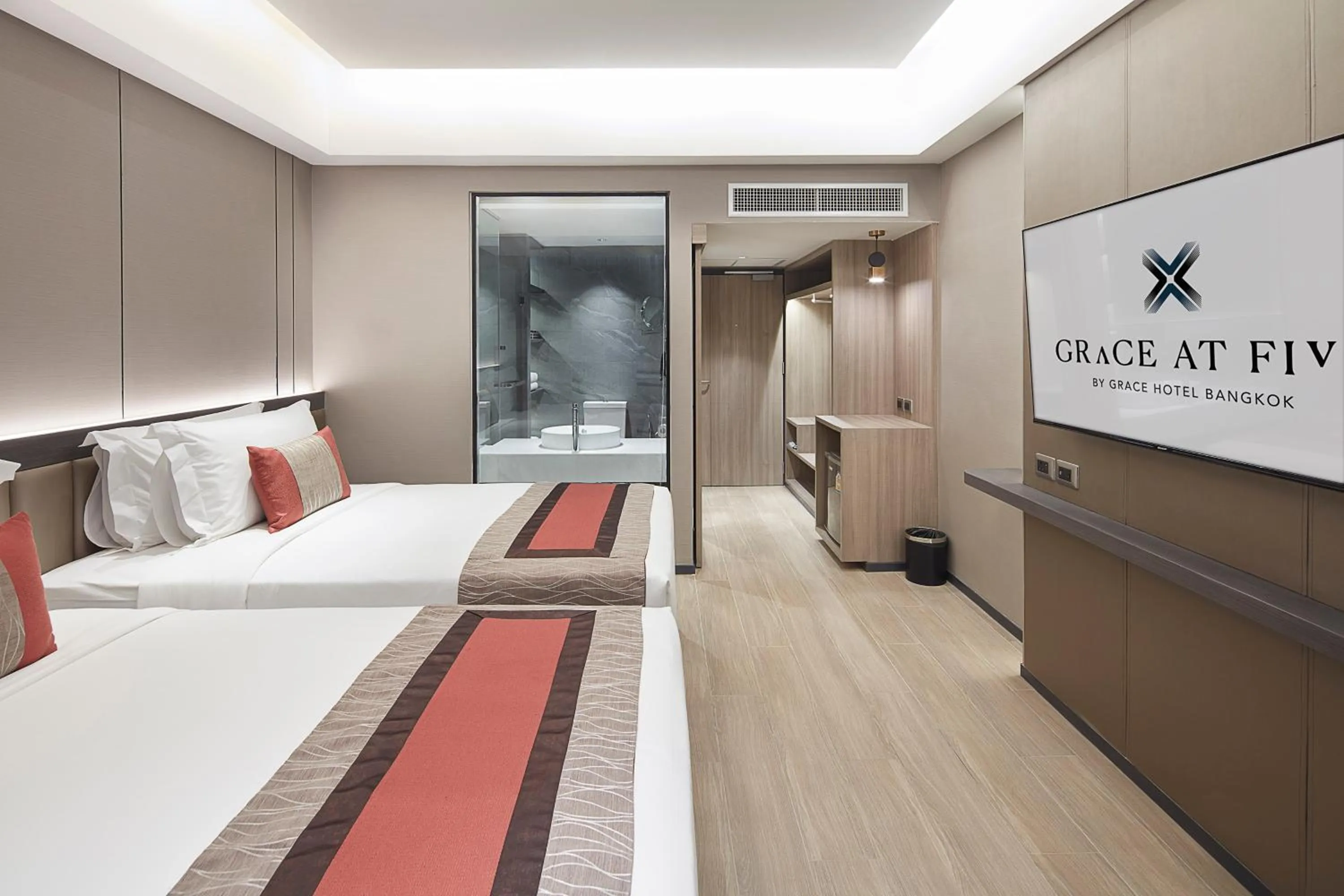 Premier Twin Room in Grace At Five by Grace Hotel Bangkok