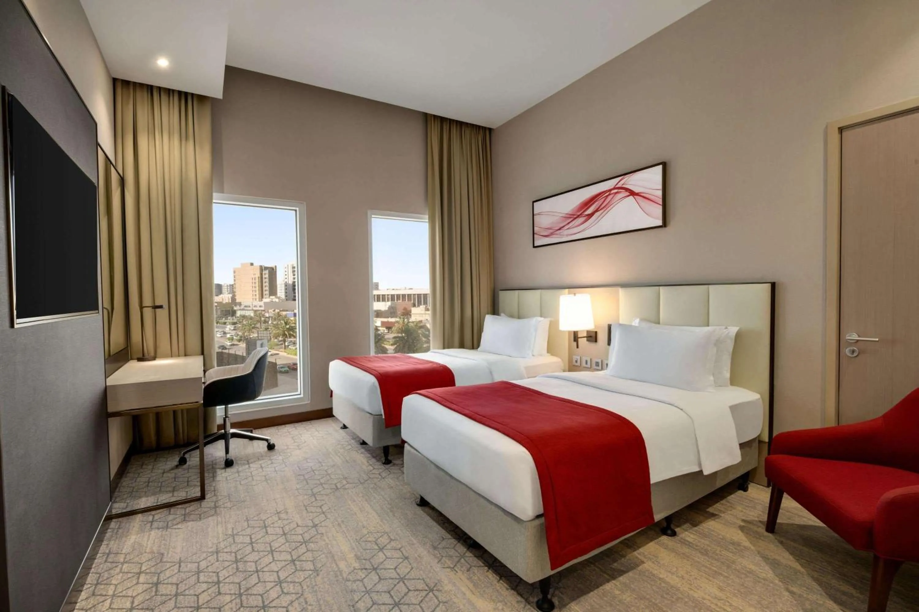 Standard Twin Room in Ramada by Wyndham Riyadh King Fahd Road