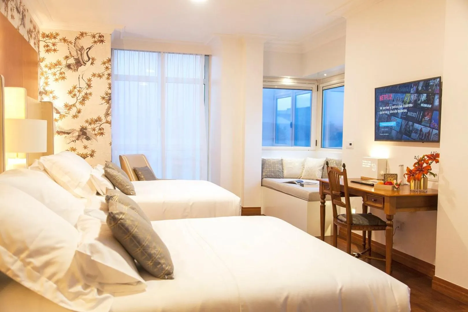 Queen Suite with Terrace and Sea View with two beds in Augusta Eco Wellness Resort 4 Superior