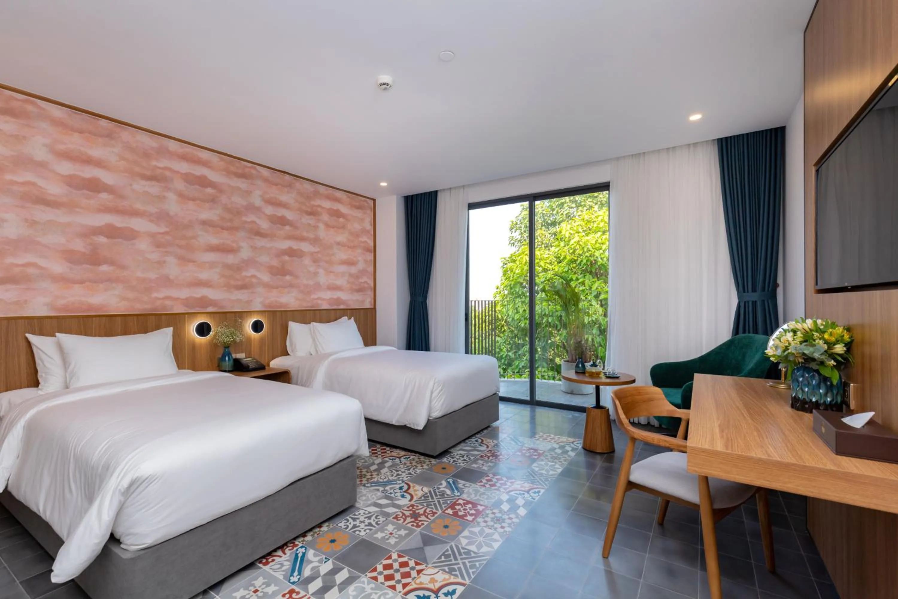 Twin Room with Balcony in Petro House Vung Tau - Block A