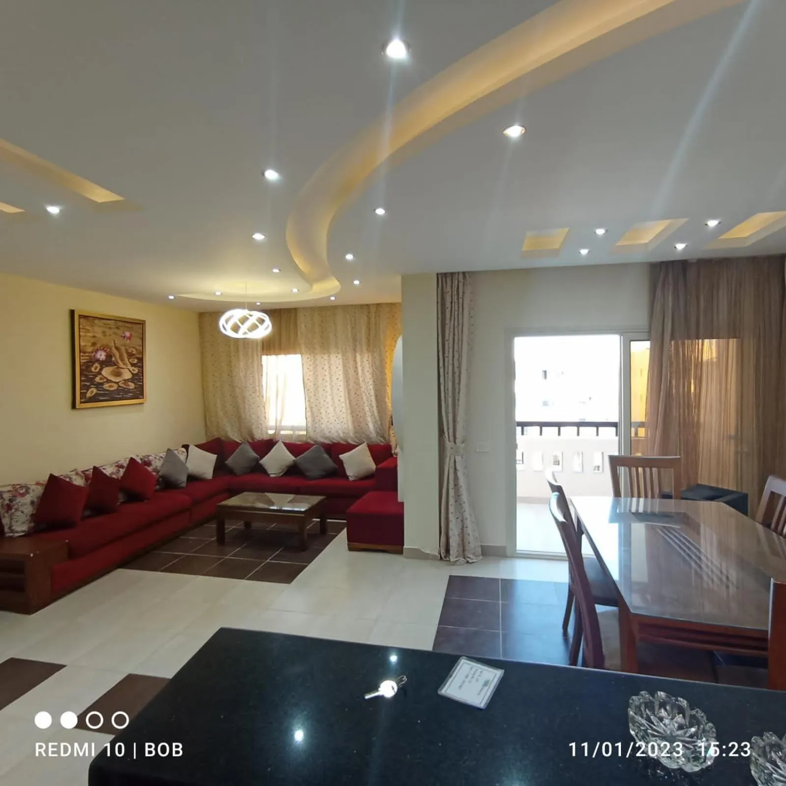Three-Bedroom Apartment in Apartment at ElKarma Aqua beach Resort