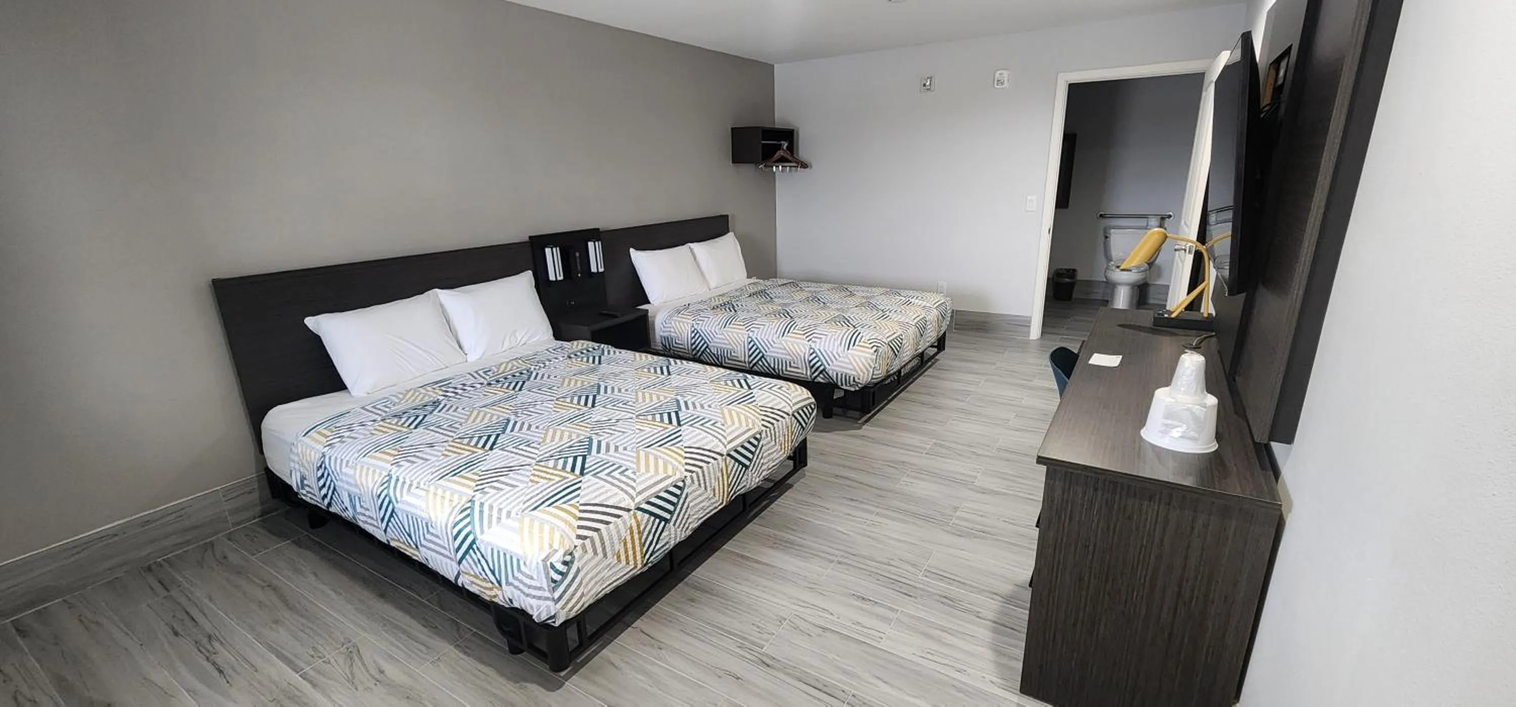 Queen Room with Two Queen Beds - single occupancy - Disability Access - Roll In Shower in Motel 6 Aransas Pass TX