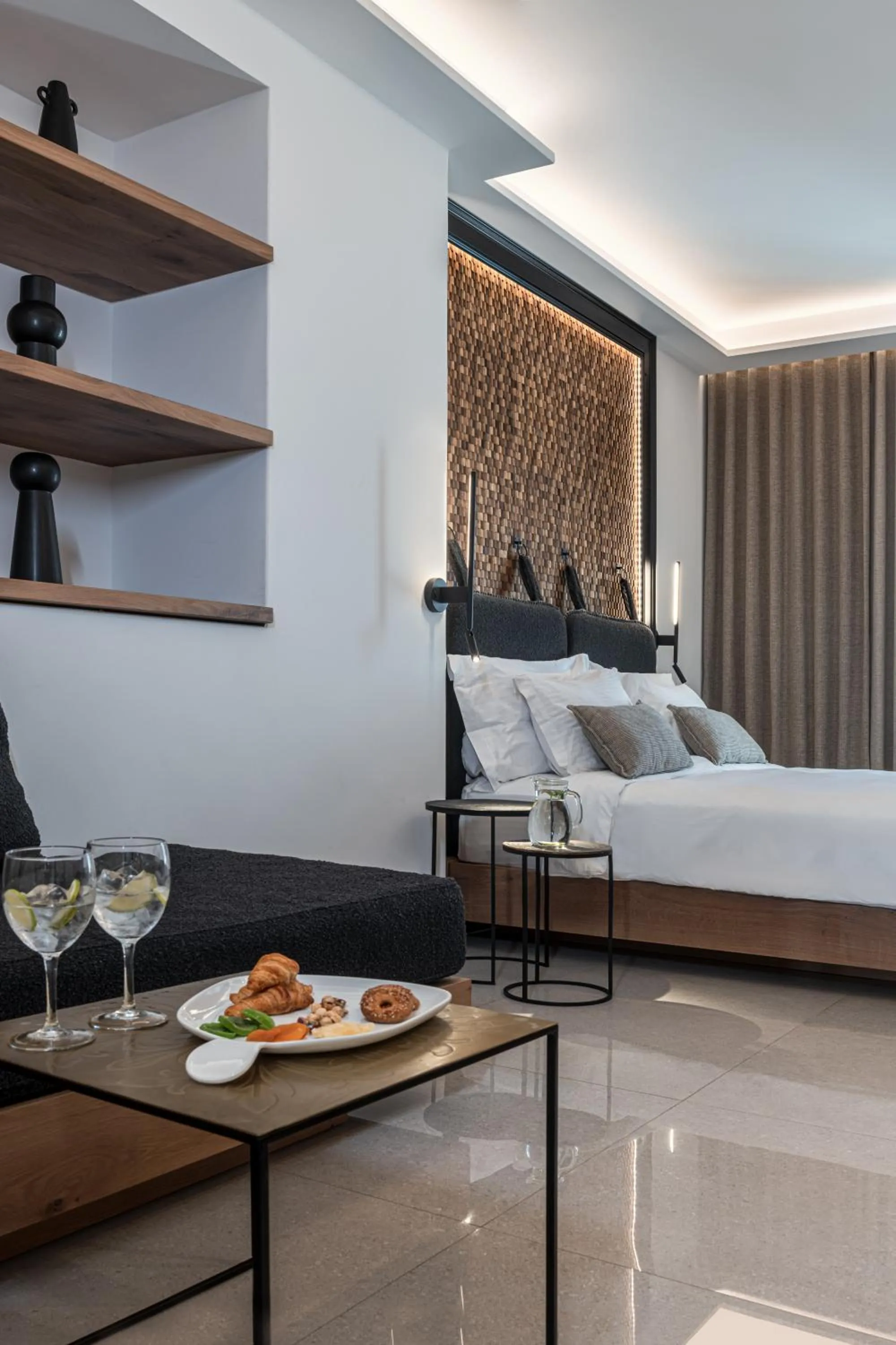 Junior Suite with Side Sea View in Petinos Hotel