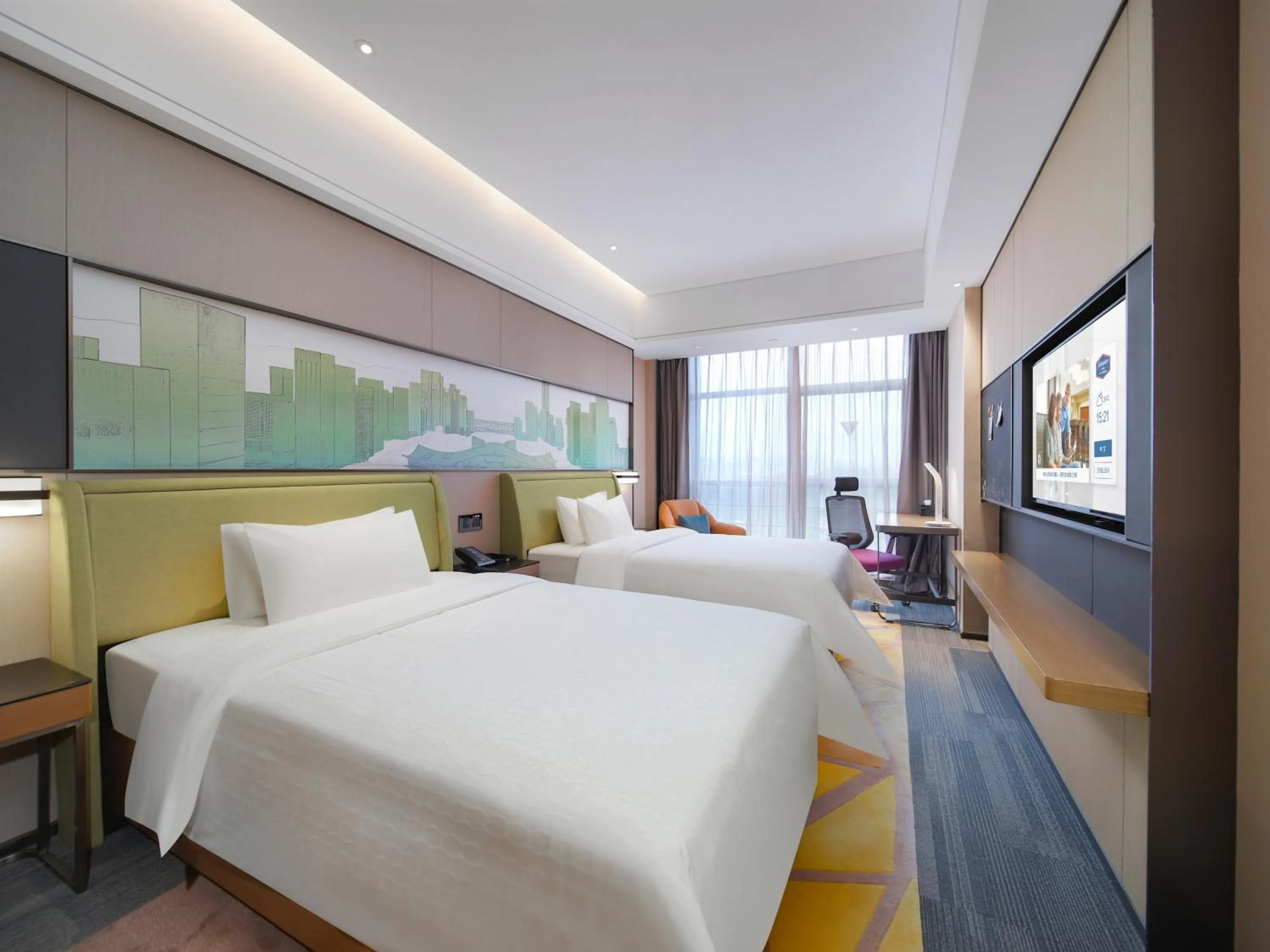 Deluxe Twin Room in Hampton by Hilton Shenzhen Longhua Qinghu