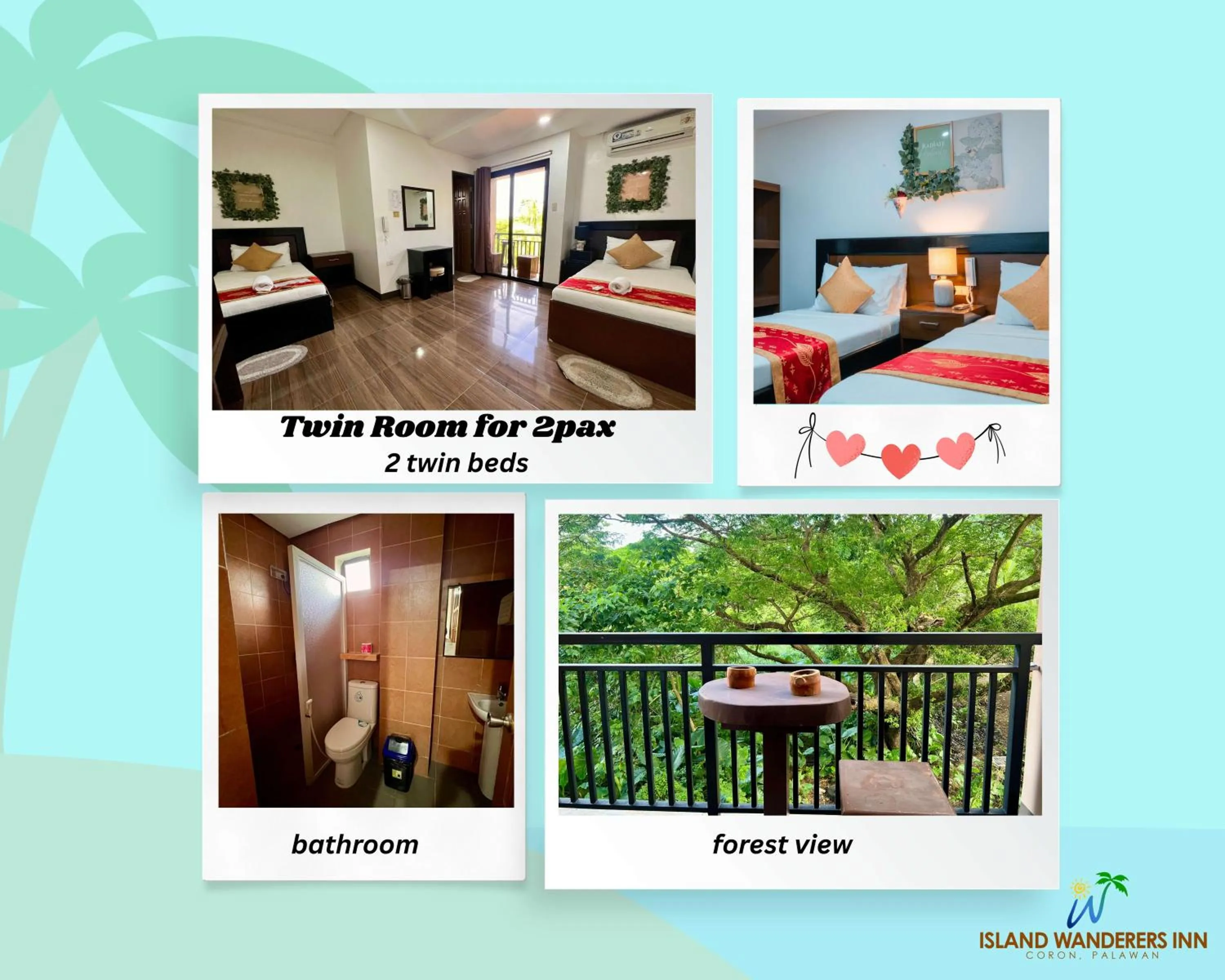 Standard Twin Room in Island Wanderers Inn