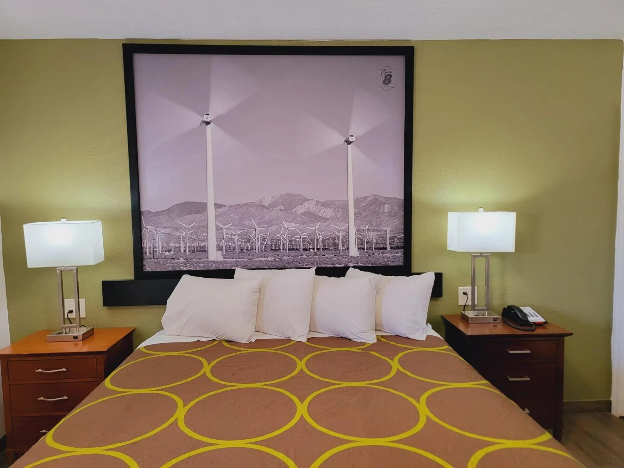 Queen Room with One Queen Bed and Roll-In Shower - Mobility Accessible - Non-Smoking in Super 8 by Wyndham El Centro North