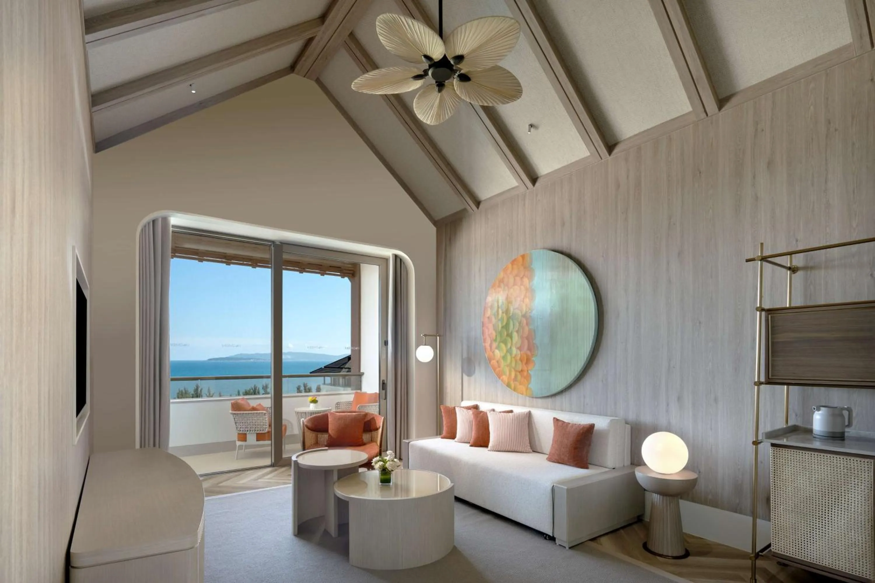 Deluxe King Suite with Ocean View in The Mermoon Resort Hainan Tufu Bay, Tapestry By Hilton