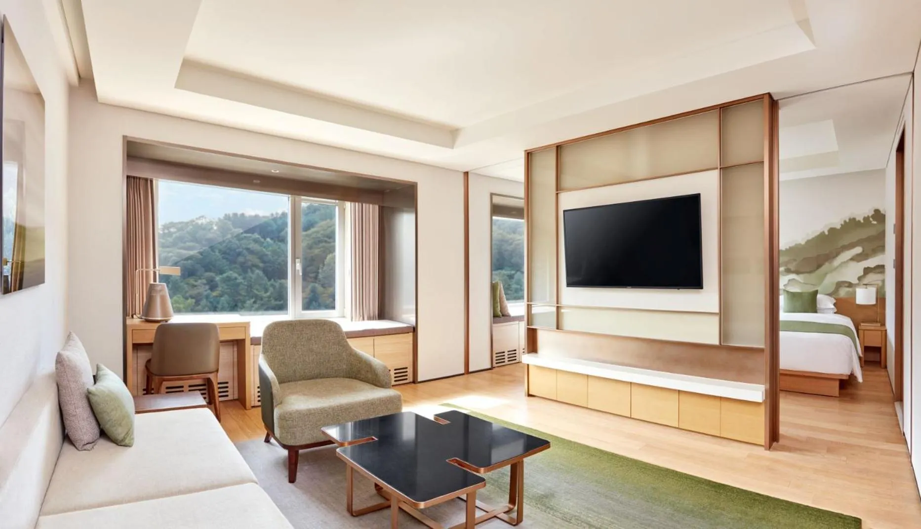 Club Suite Twin with Mountain View - Lounge Benefit in Grand Walkerhill Seoul