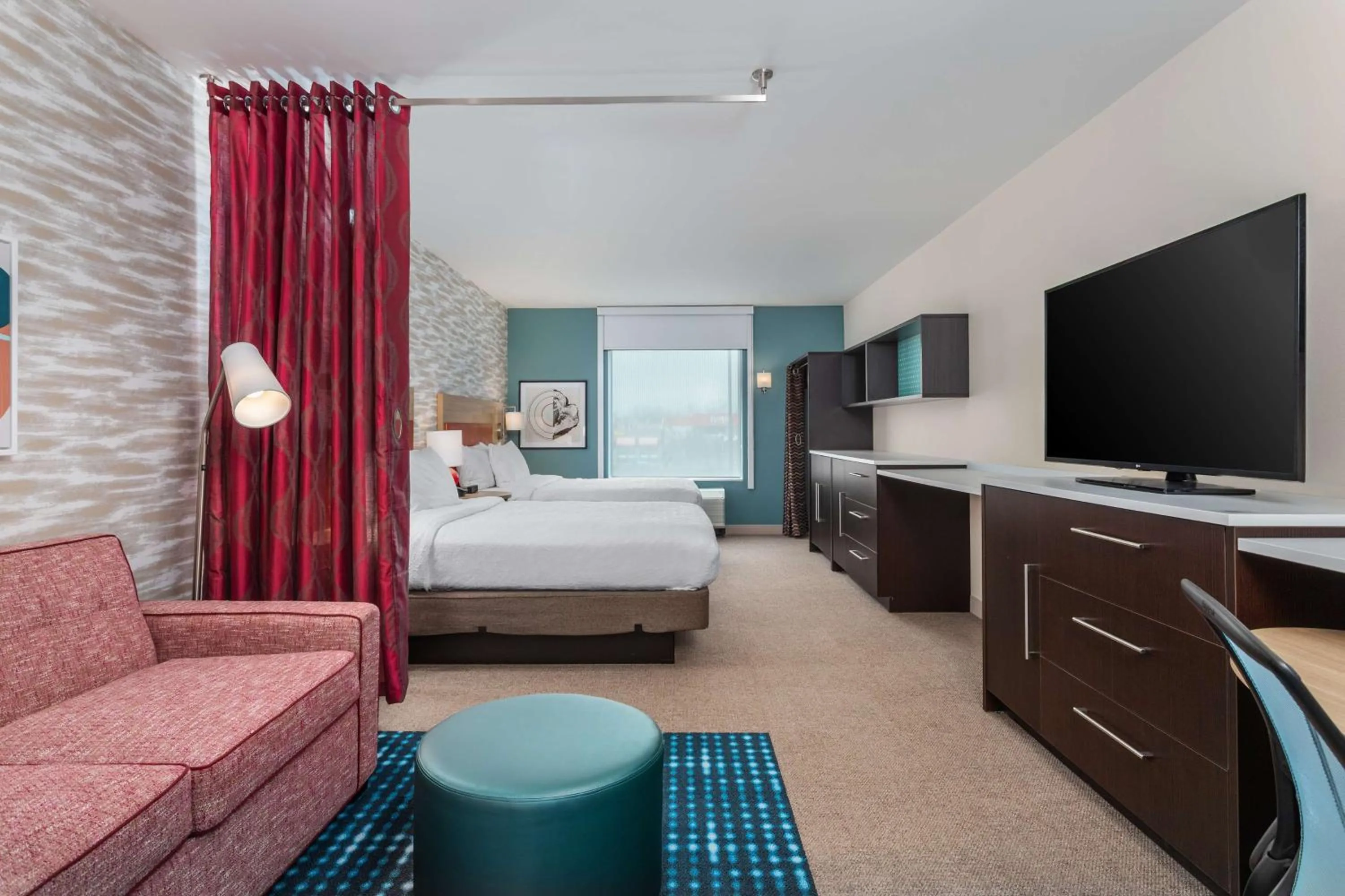 Studio Suite with Two Queen Beds - Hearing Access in Home2 Suites By Hilton Cedar Rapids Westdale