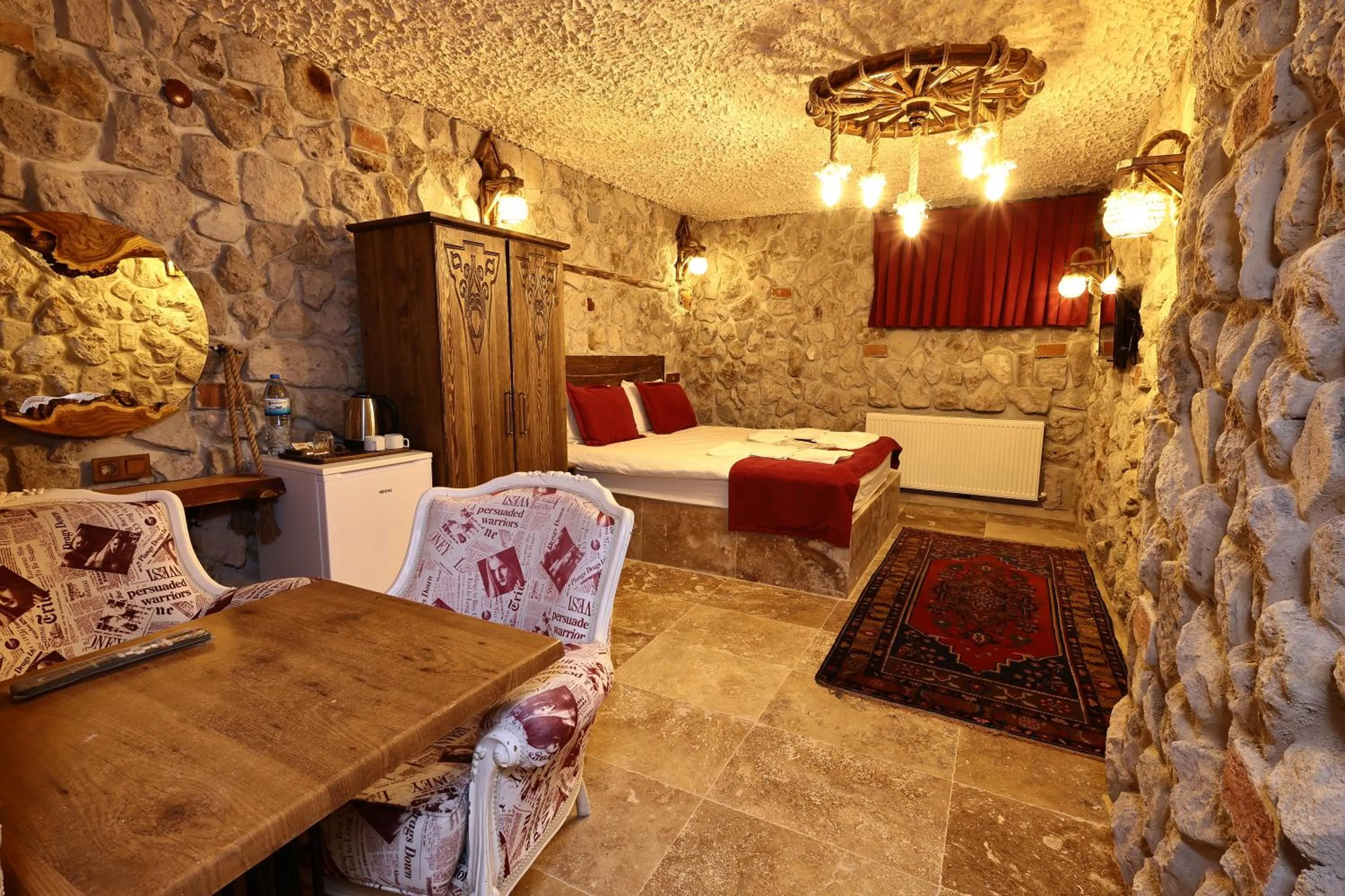 Underground Room in Moonlight of Cappadocia